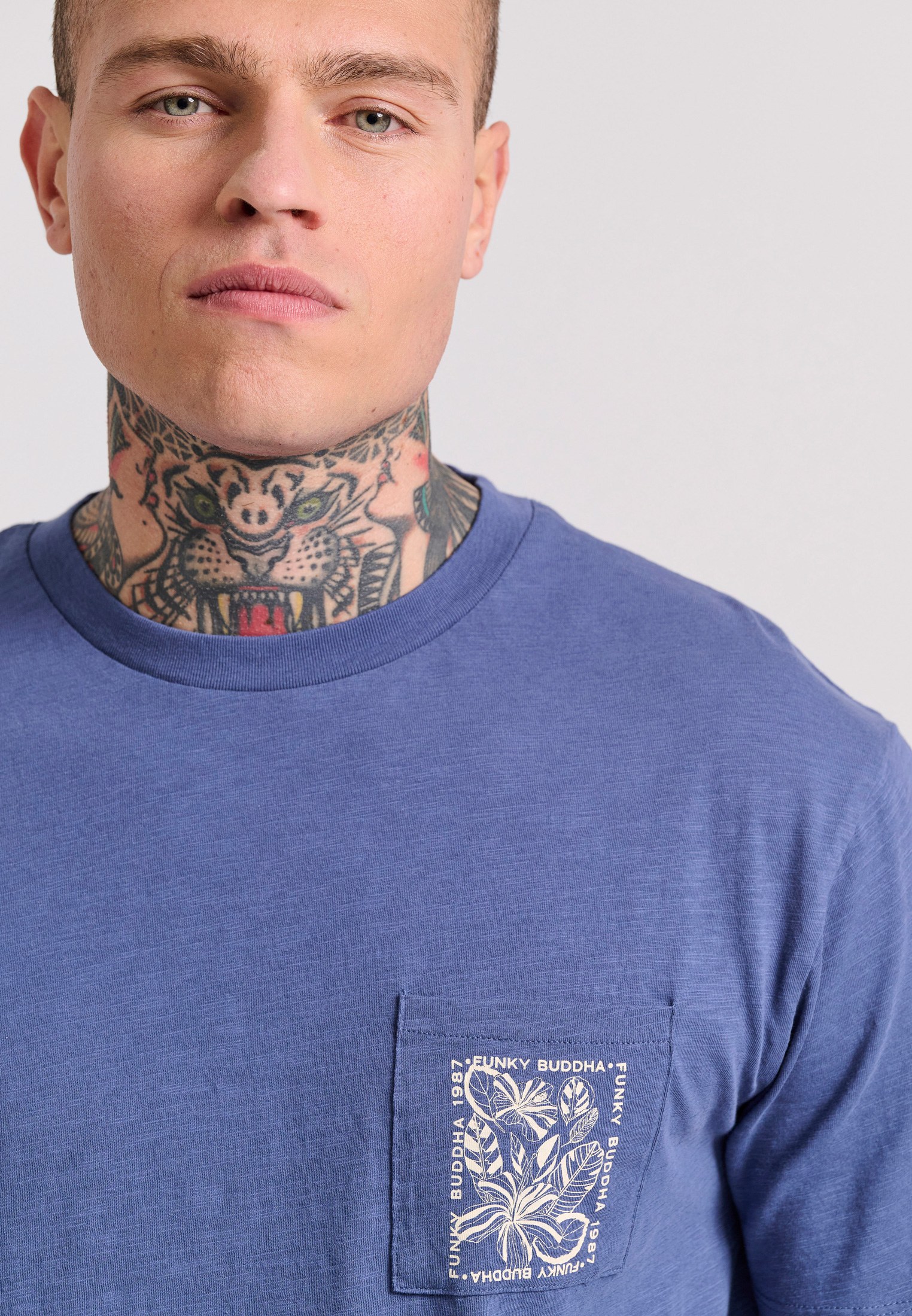 Men's Shirts Funky Buddha Blue