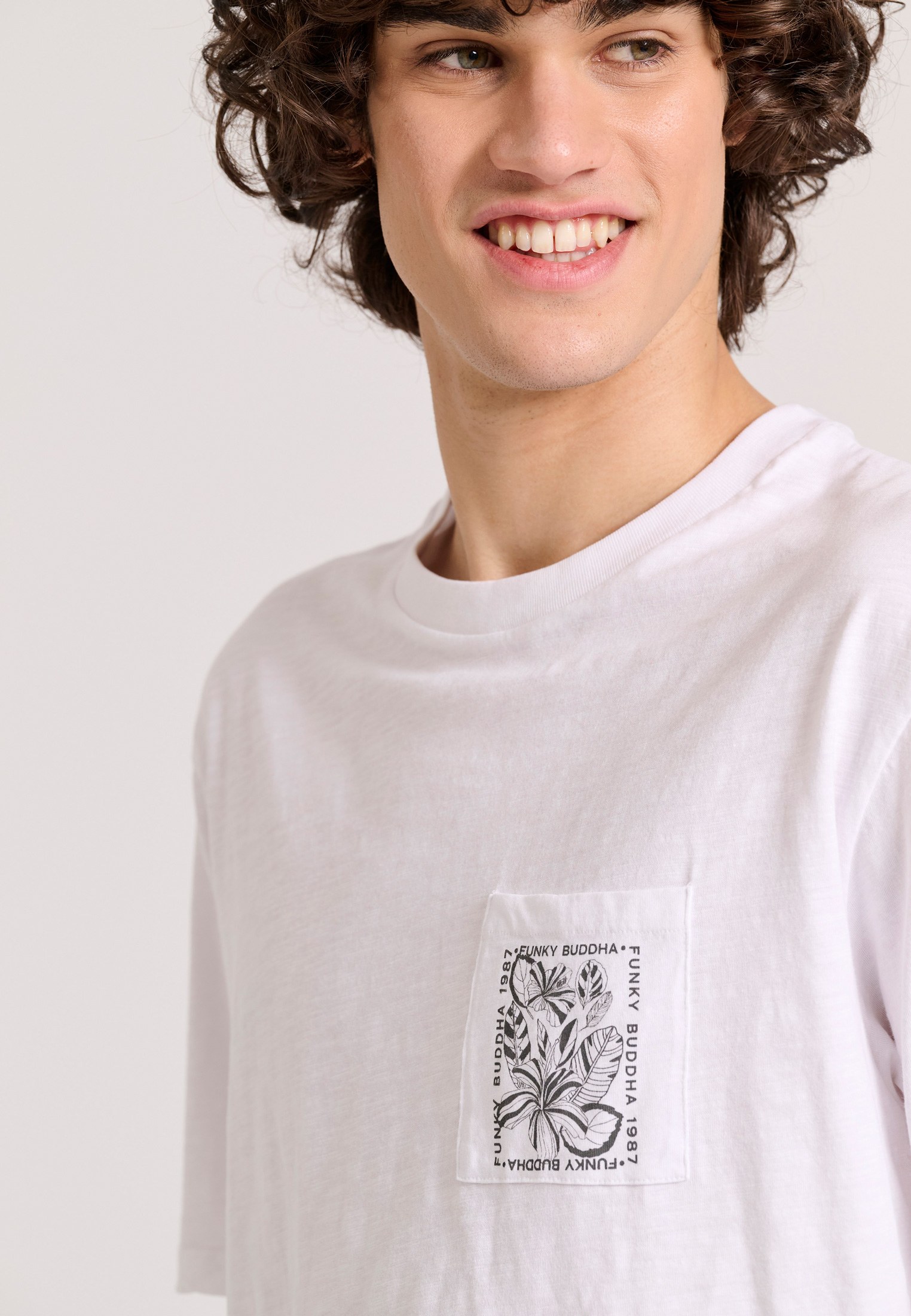 Men's Shirts Funky Buddha White