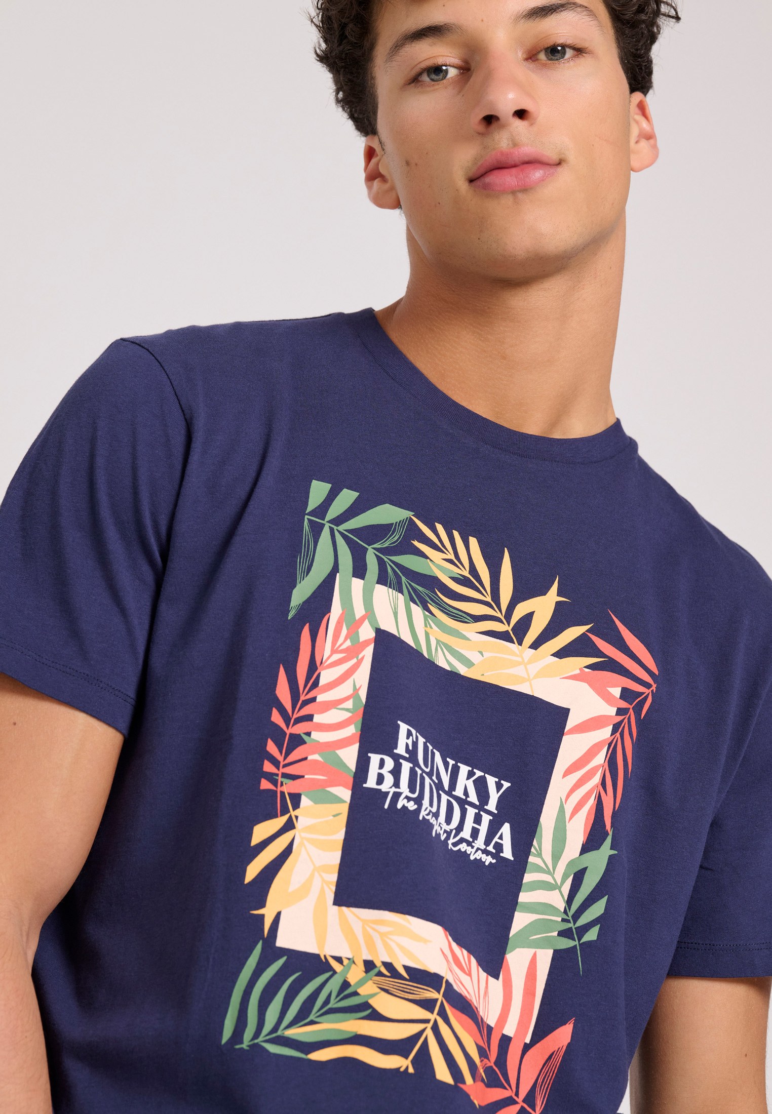 Men's Shirts Funky Buddha Navy