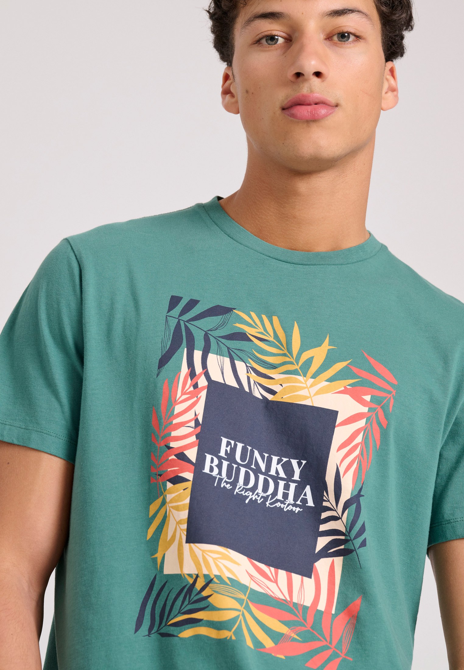 Men's Shirts Funky Buddha Green