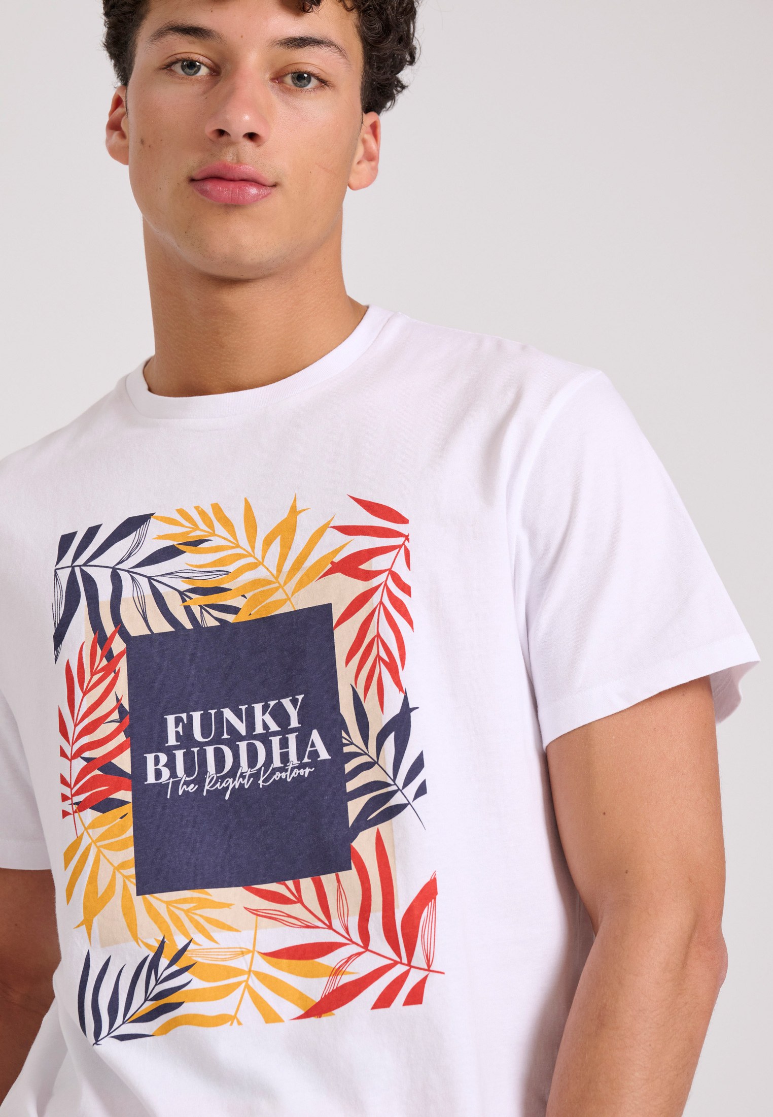 Men's Shirts Funky Buddha White
