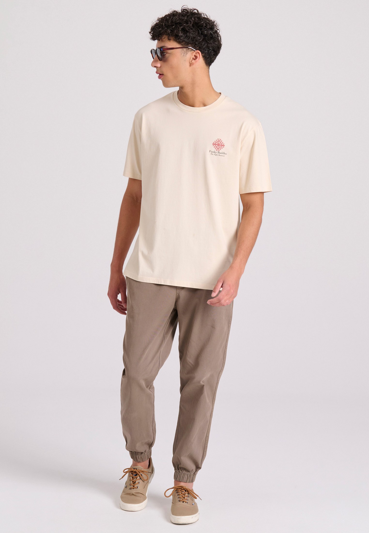 Men's Shirts Funky Buddha White