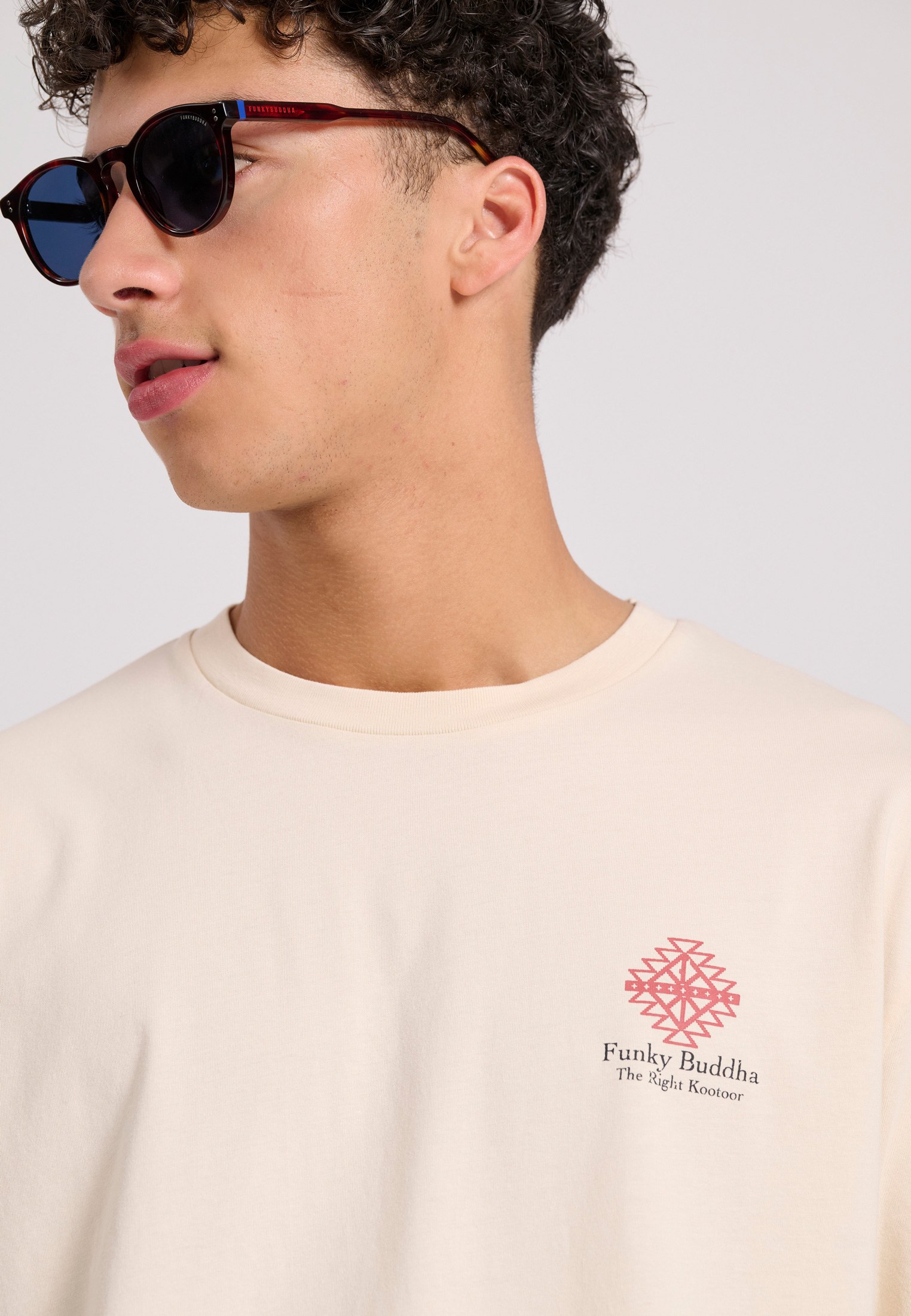 Men's Shirts Funky Buddha White