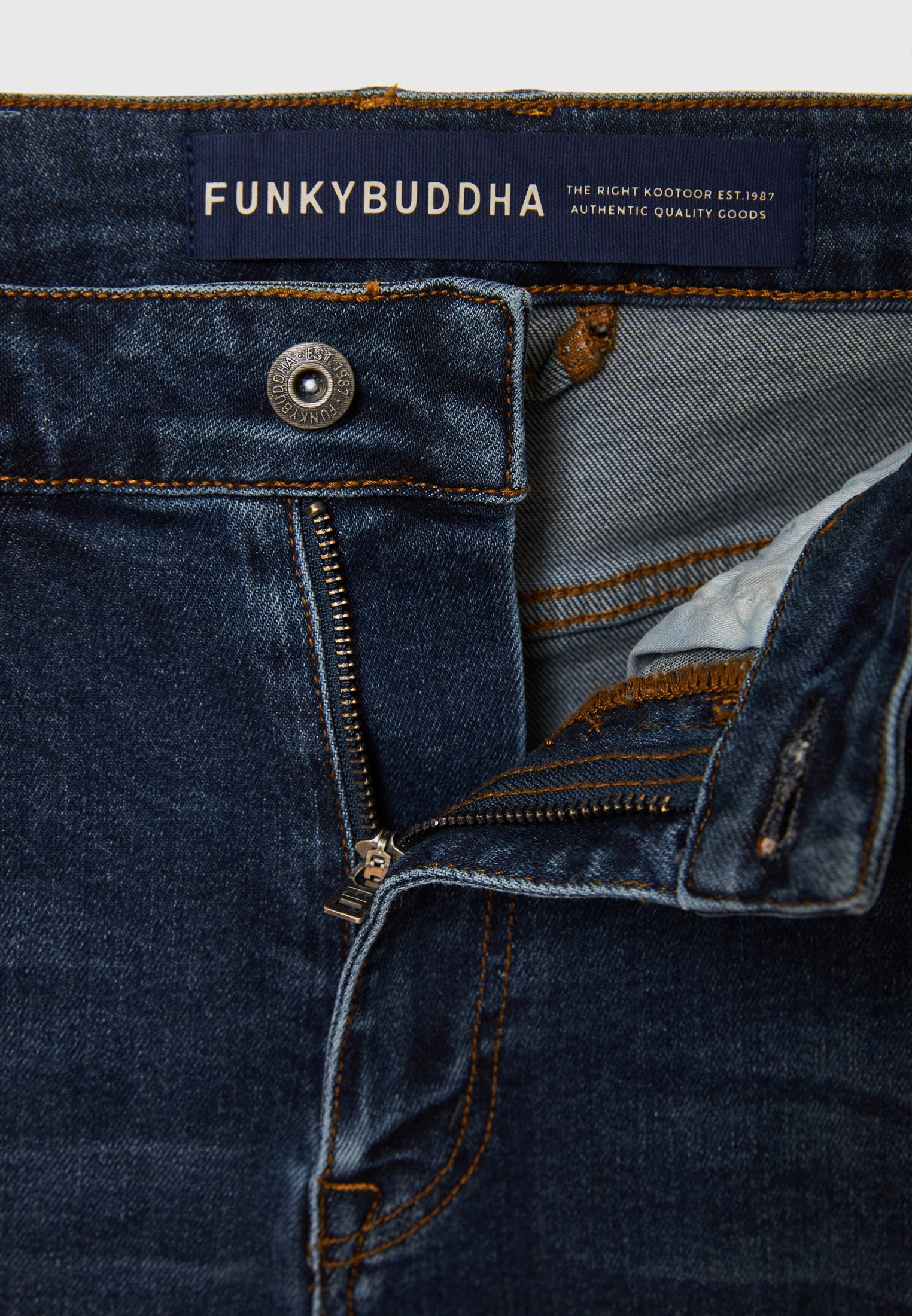 Slim tapered fit τζιν παντελόνι