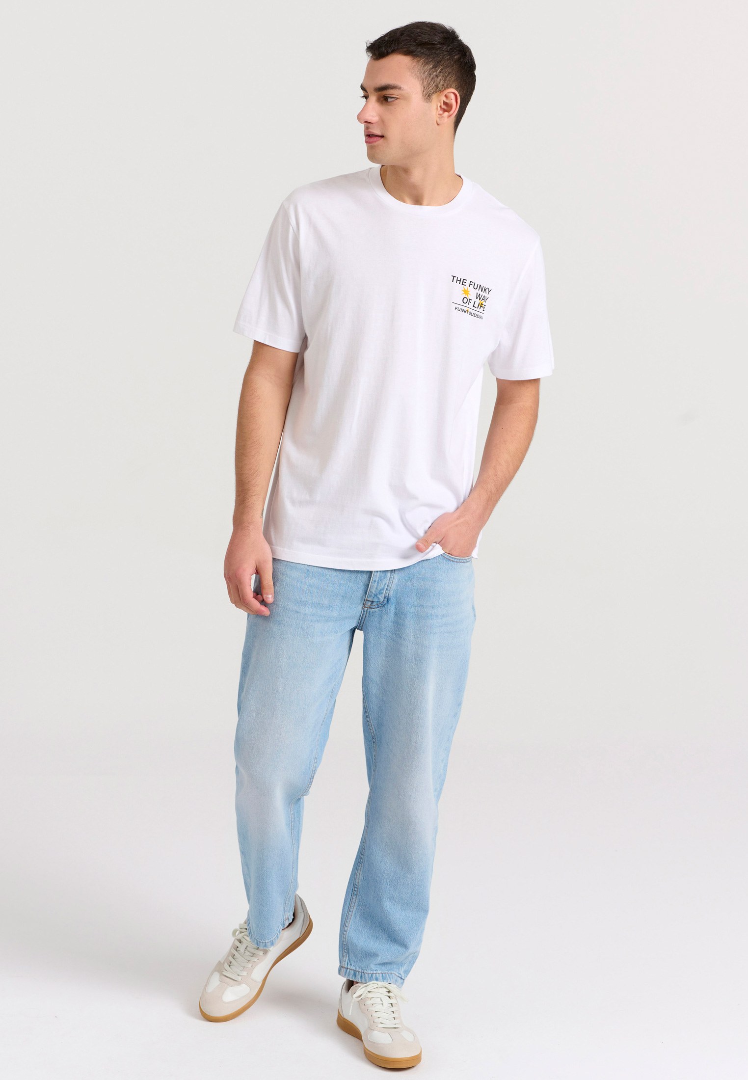 Men's Shirts Funky Buddha White