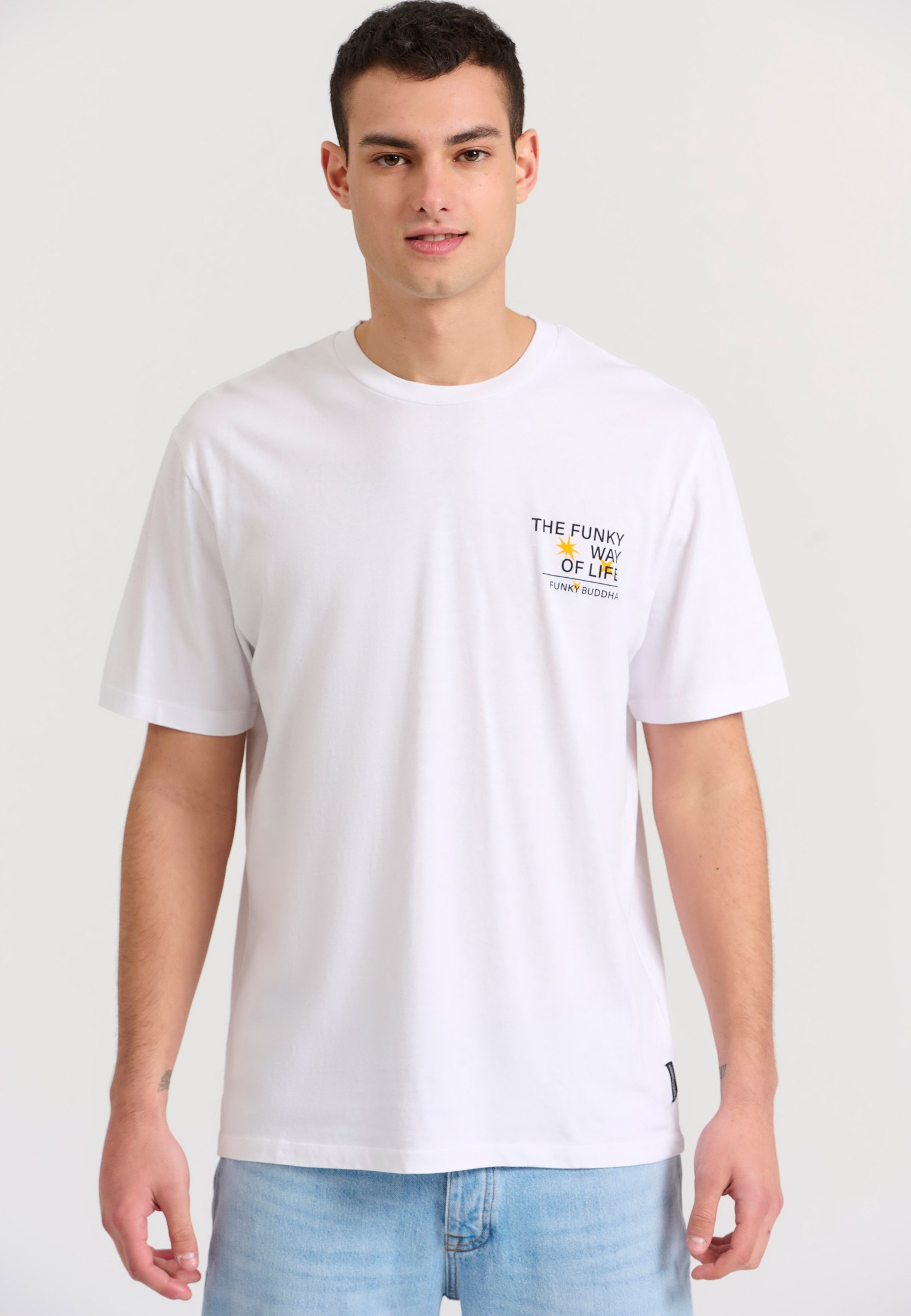 Men's Shirts Funky Buddha White