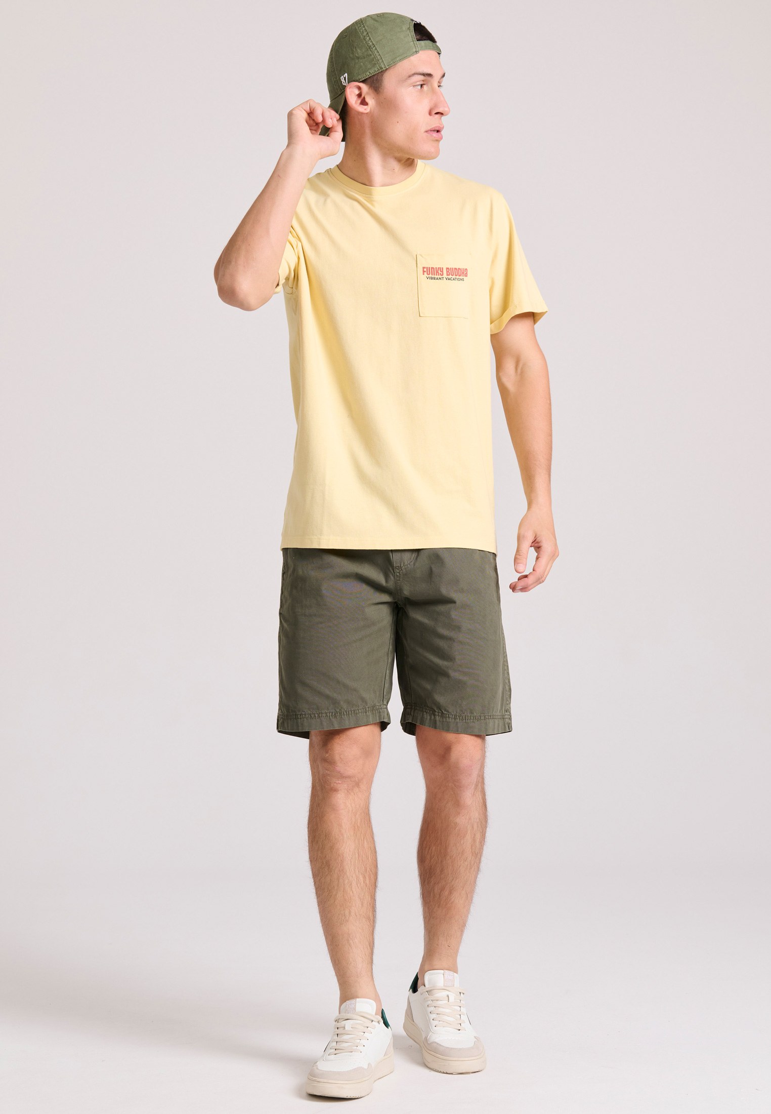 Men's Shirts Funky Buddha Yellow