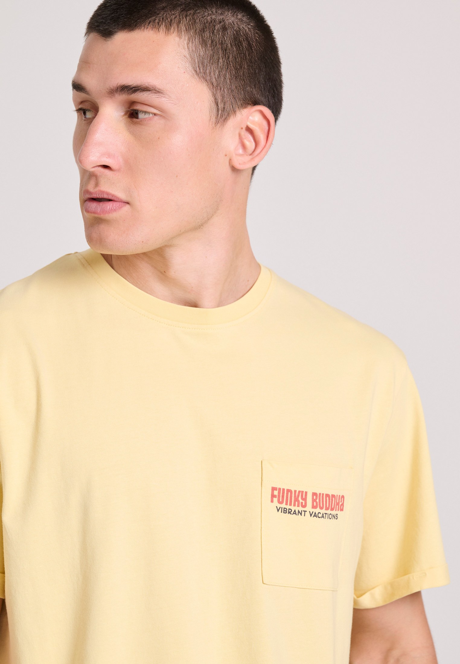 Men's Shirts Funky Buddha Yellow