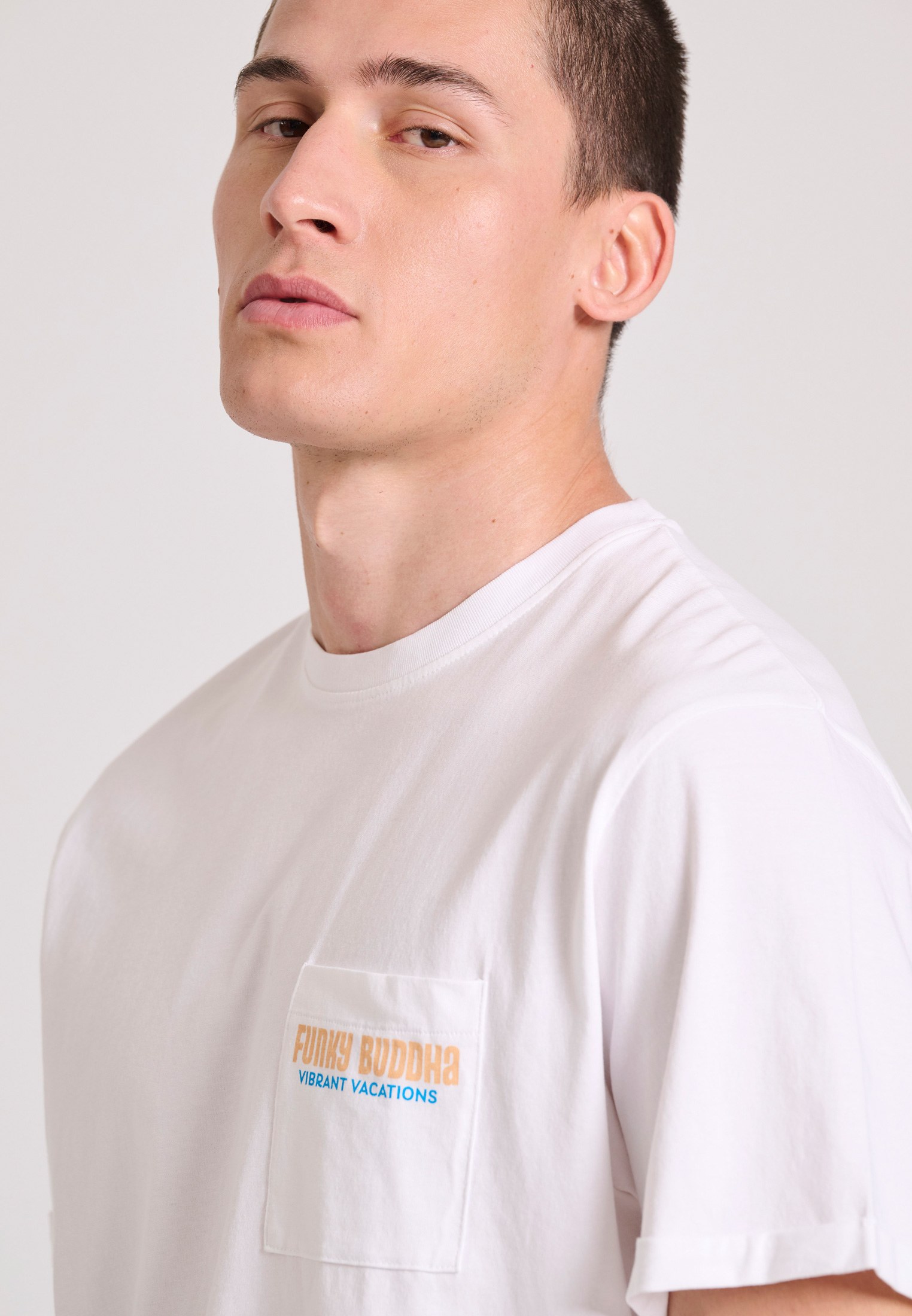 Men's Shirts Funky Buddha White