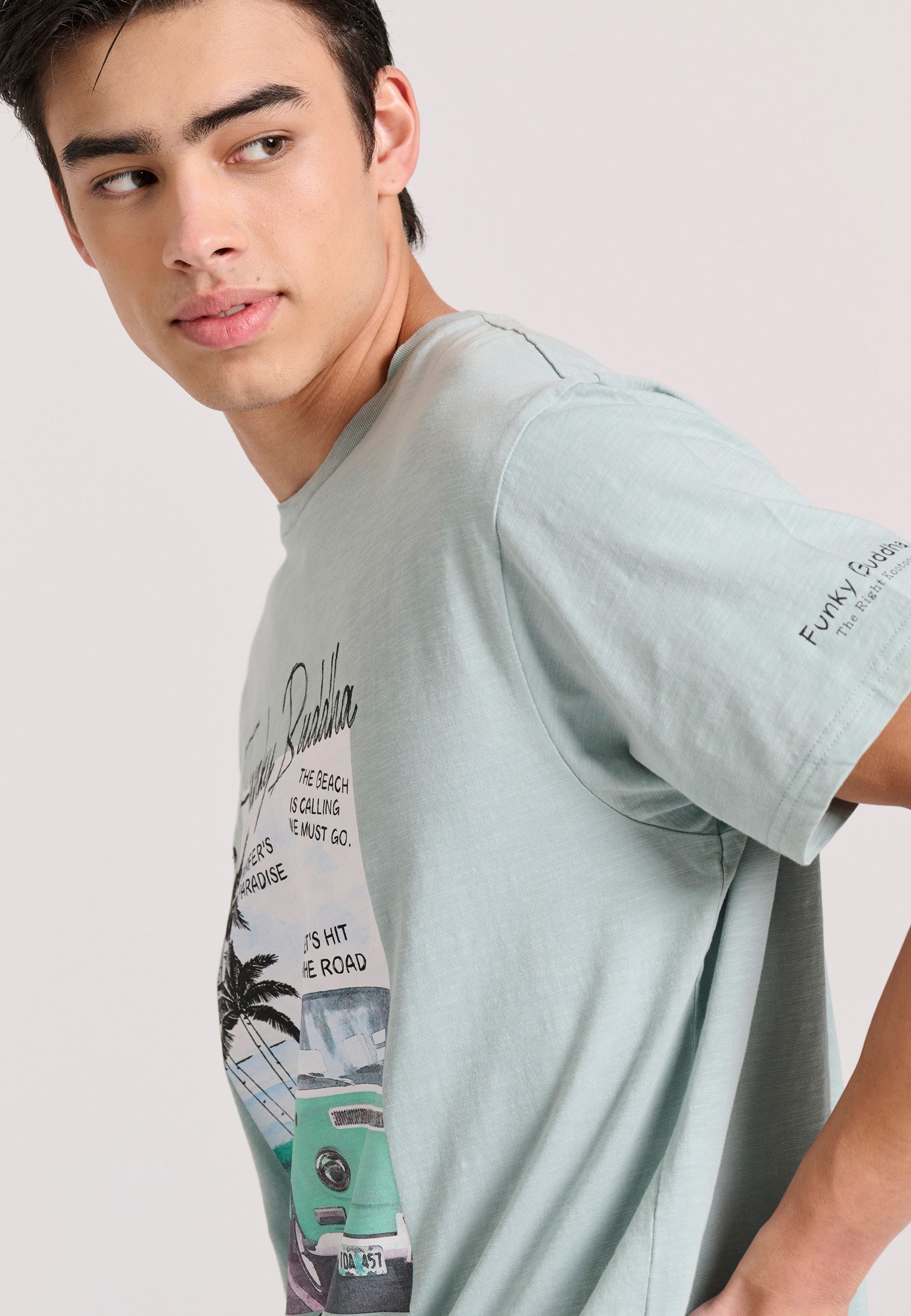 Men's Shirts Funky Buddha Blue