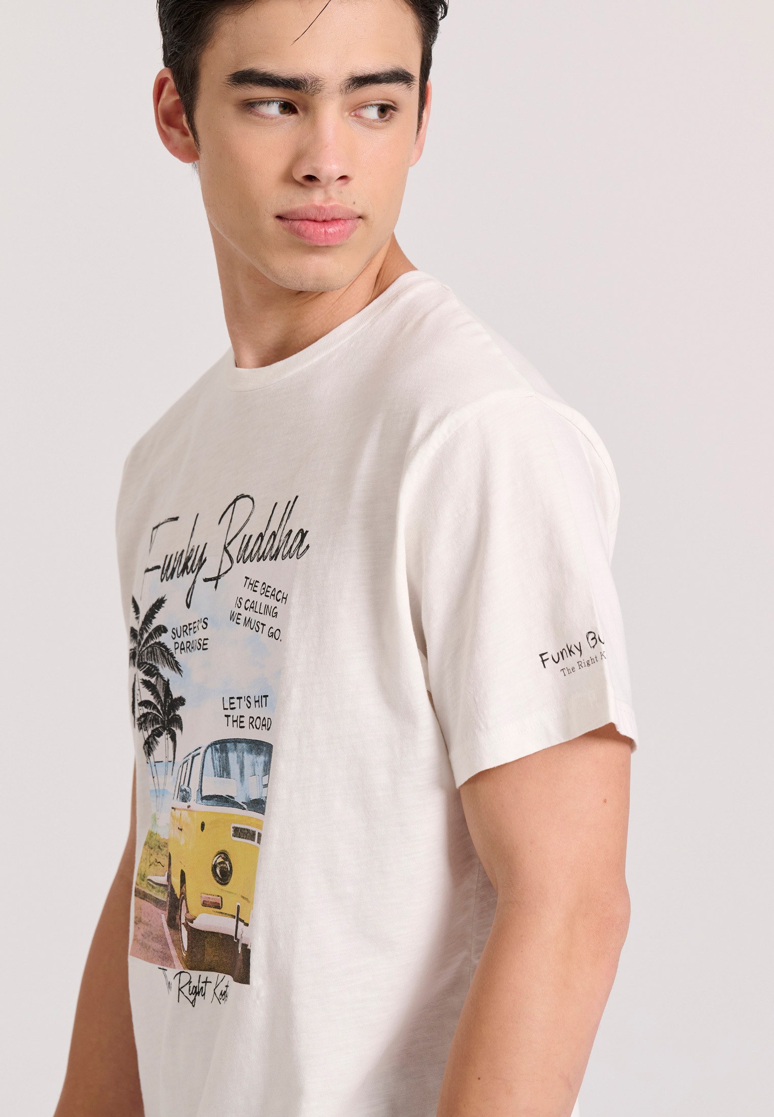 Men's Shirts Funky Buddha White