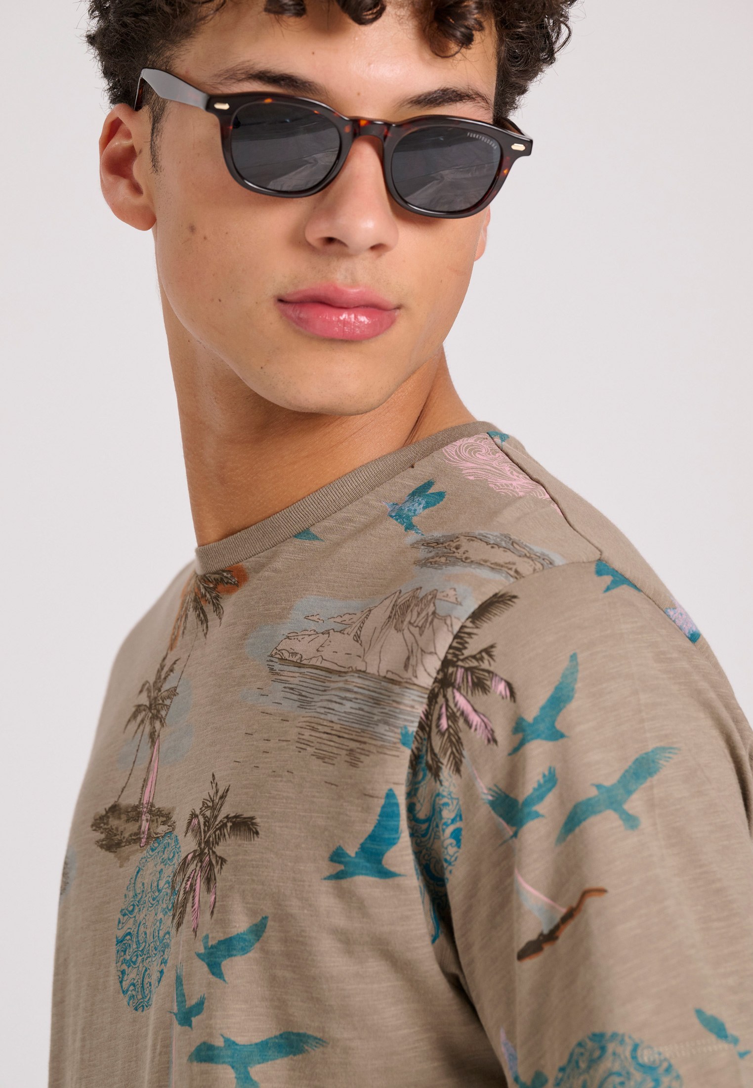 Men's Shirts Funky Buddha Brown