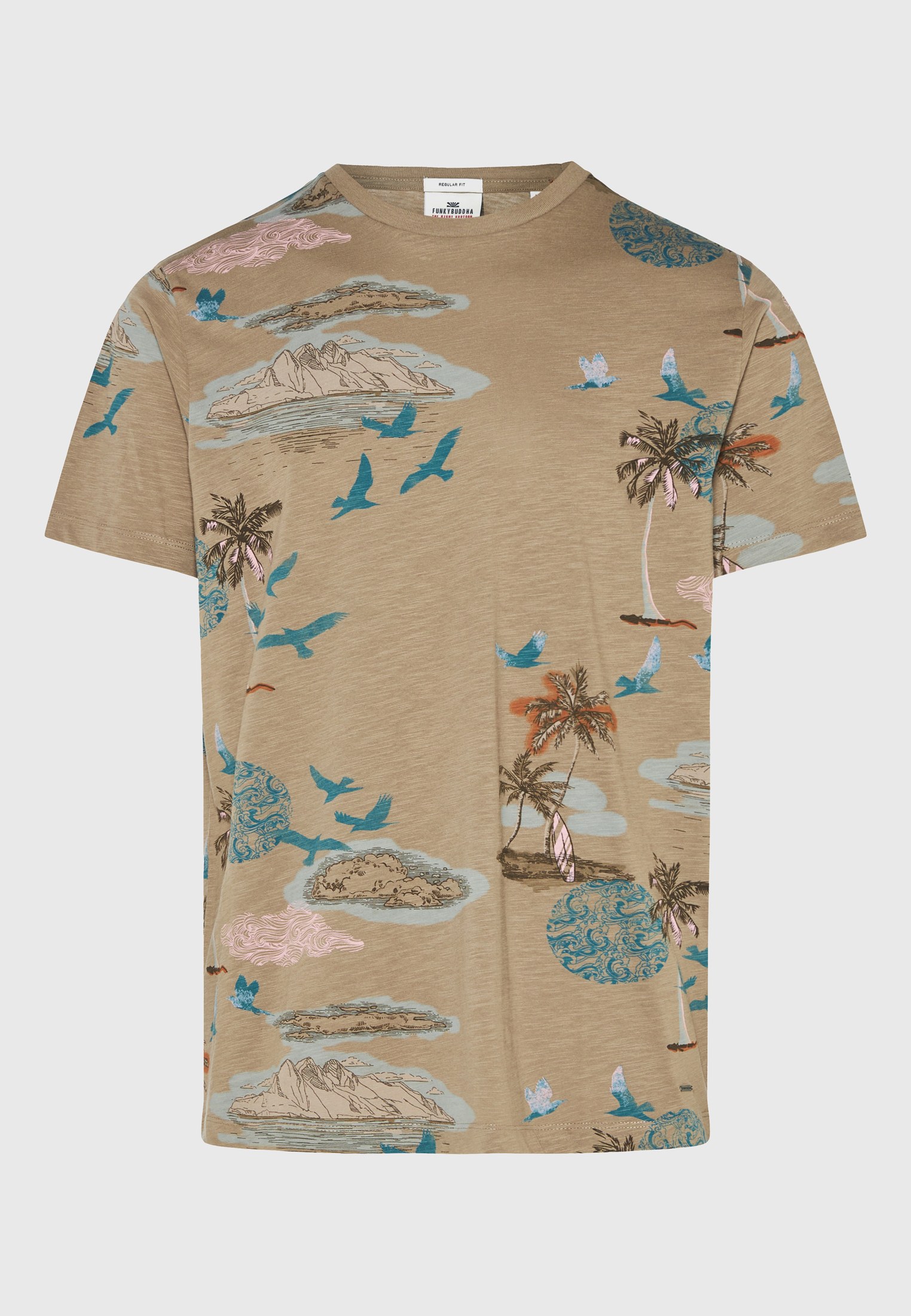 Men's Shirts Funky Buddha Brown