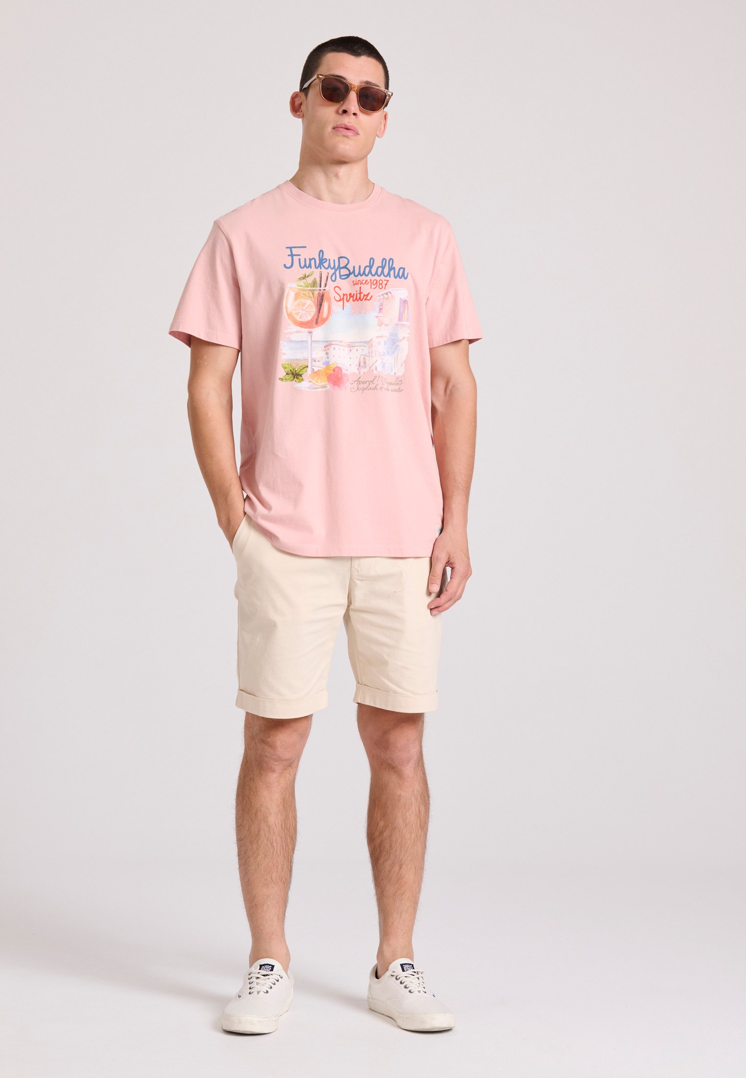 Men's Shirts Funky Buddha Pink