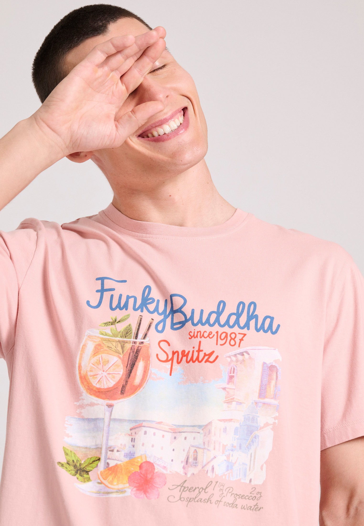 Men's Shirts Funky Buddha Pink