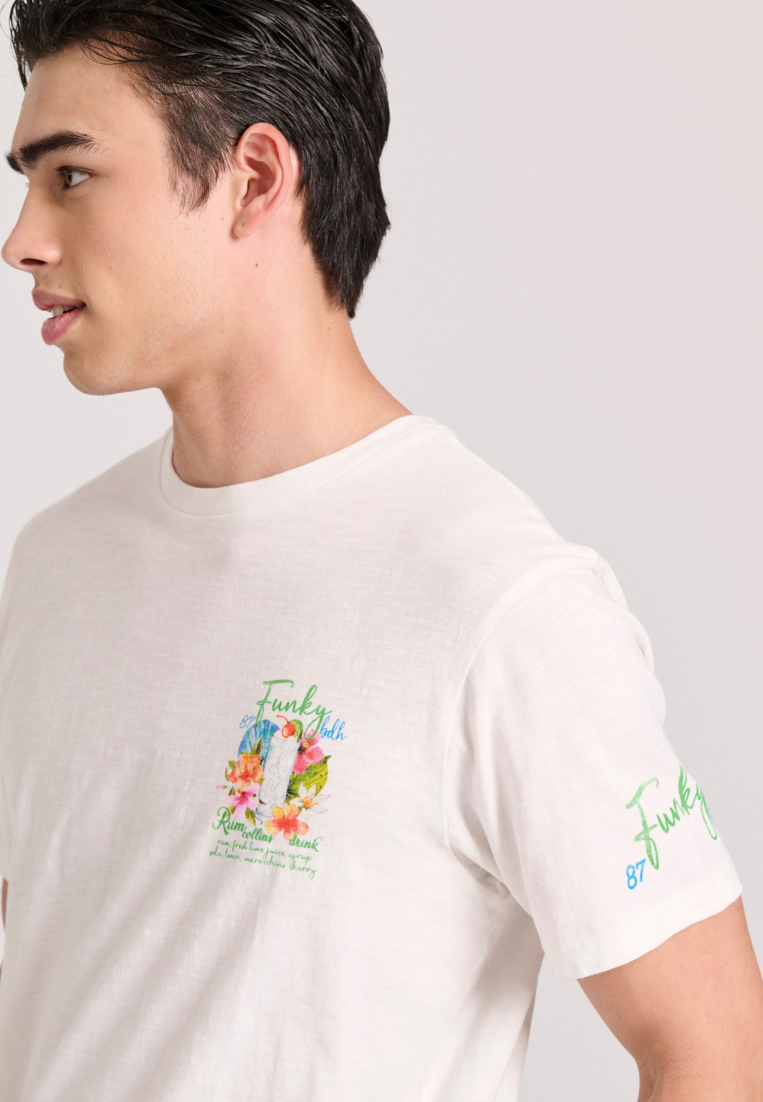 Men's Shirts Funky Buddha White