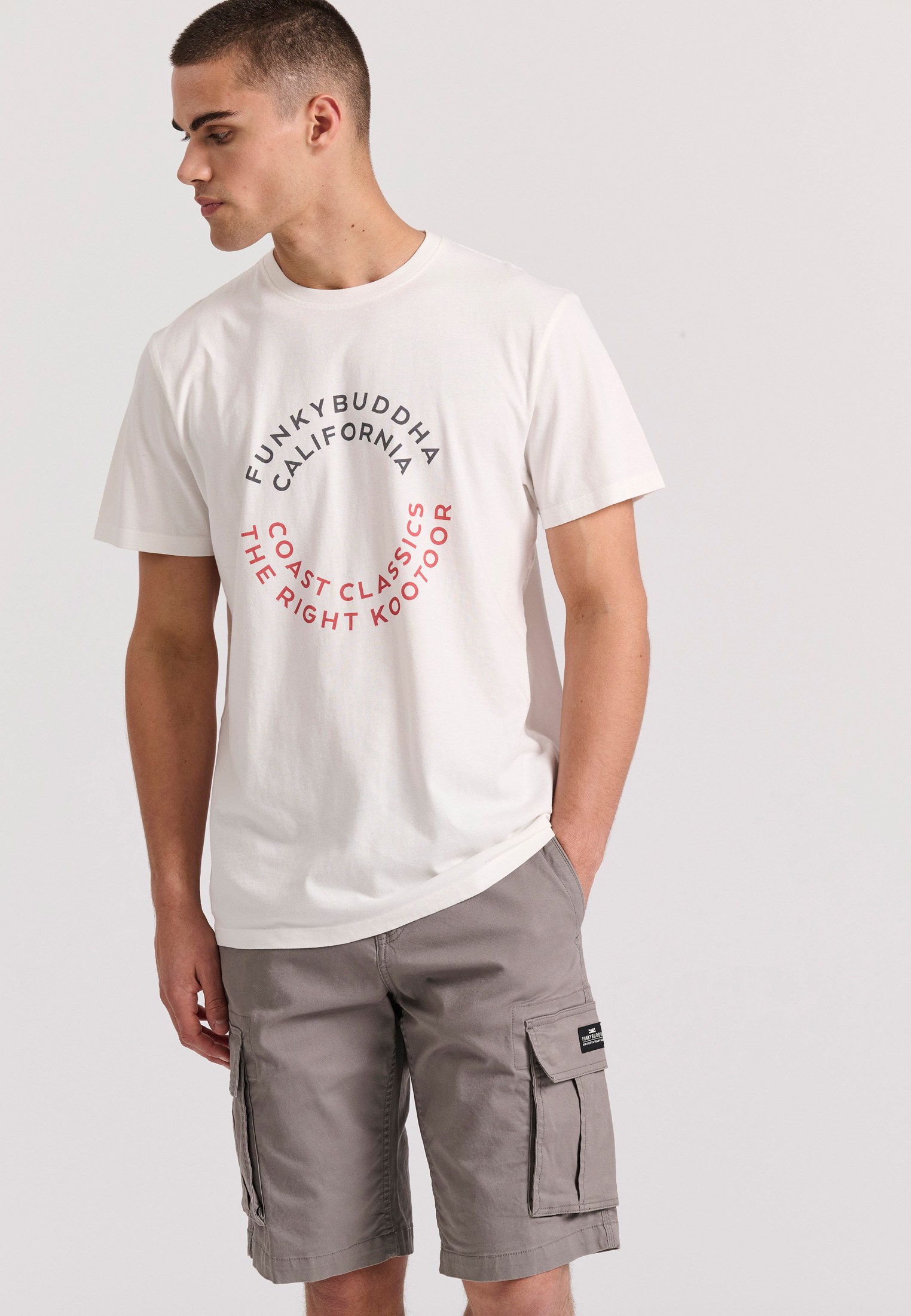 Men's Shirts Funky Buddha White