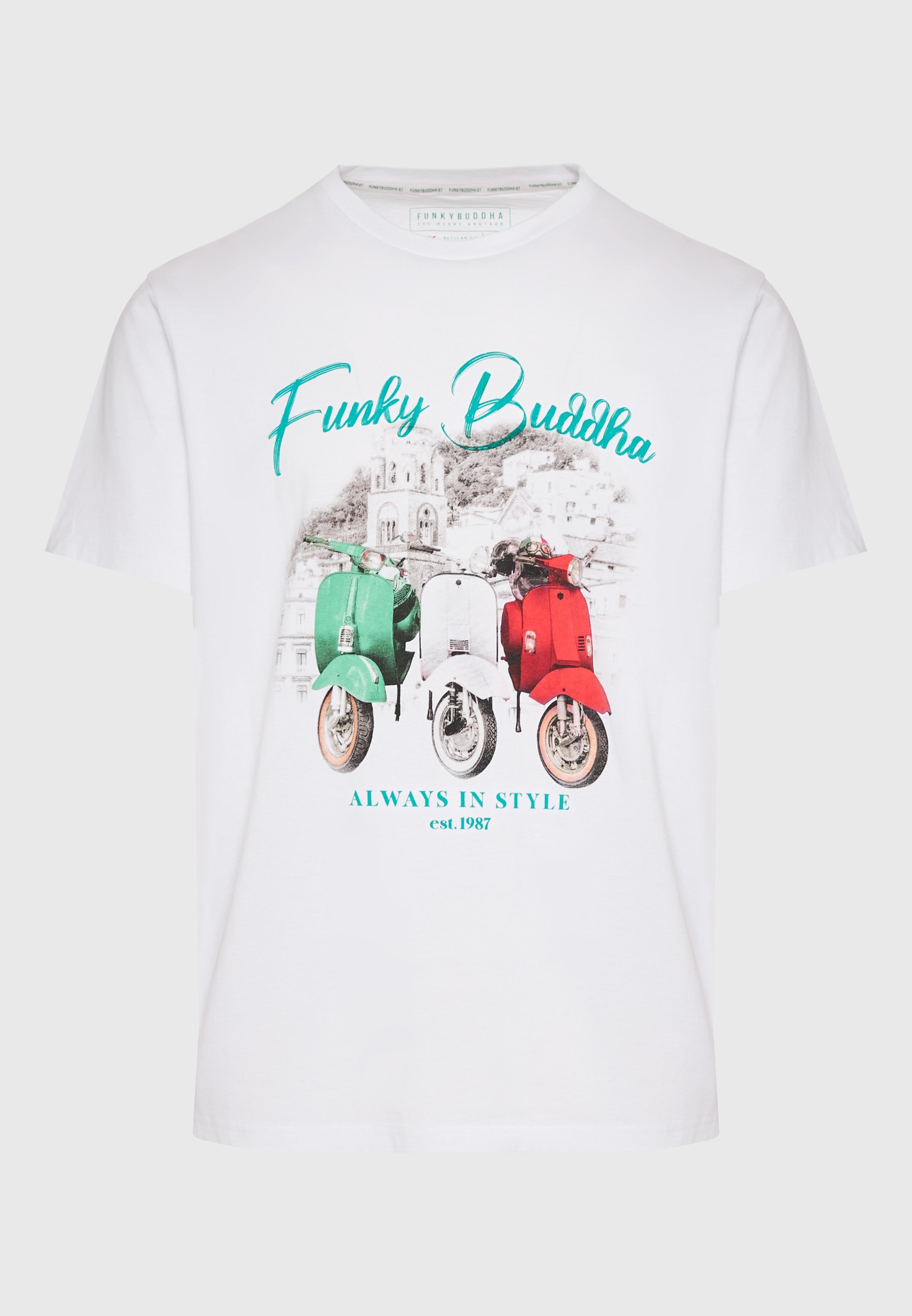 Men's Shirts Funky Buddha White