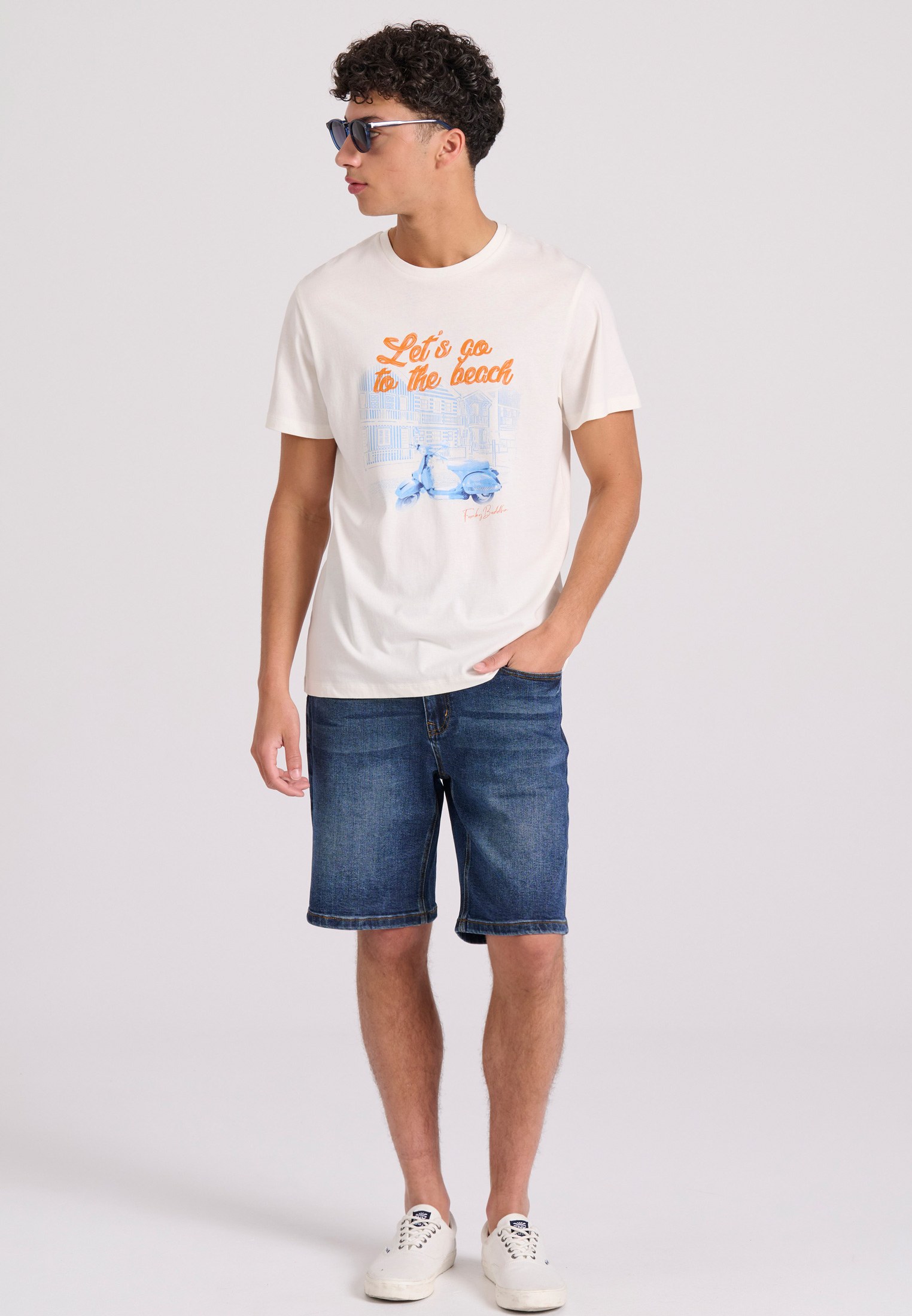 Men's Shirts Funky Buddha White