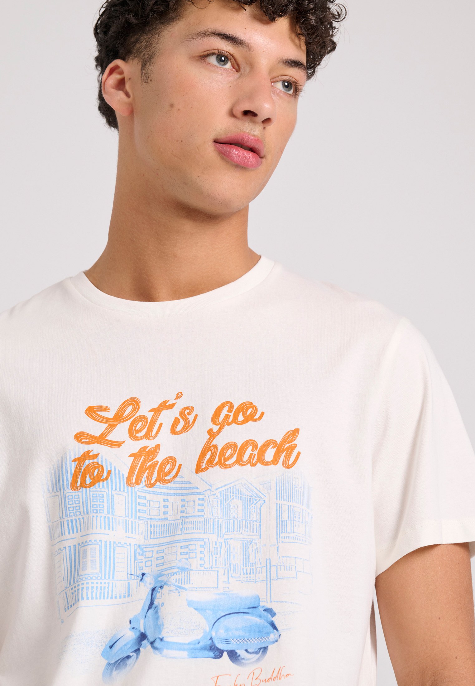 Men's Shirts Funky Buddha White