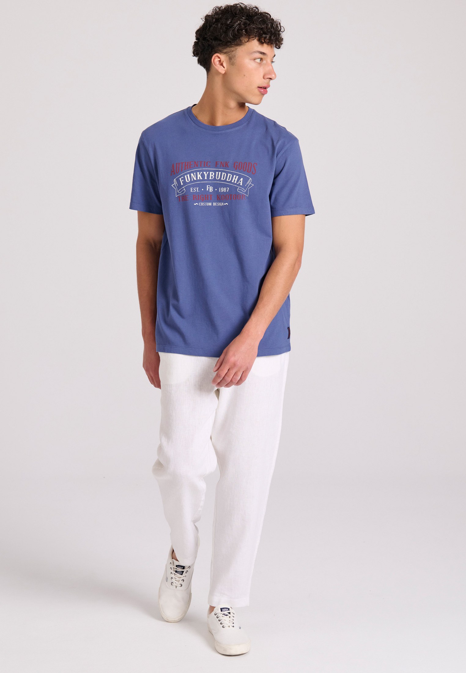 Men's Shirts Funky Buddha Blue