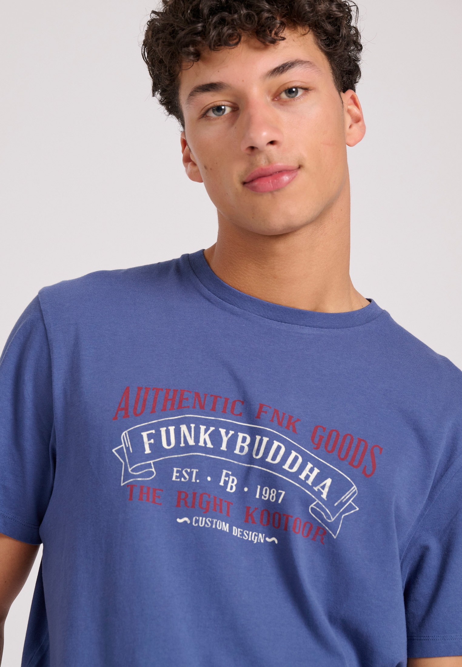 Men's Shirts Funky Buddha Blue