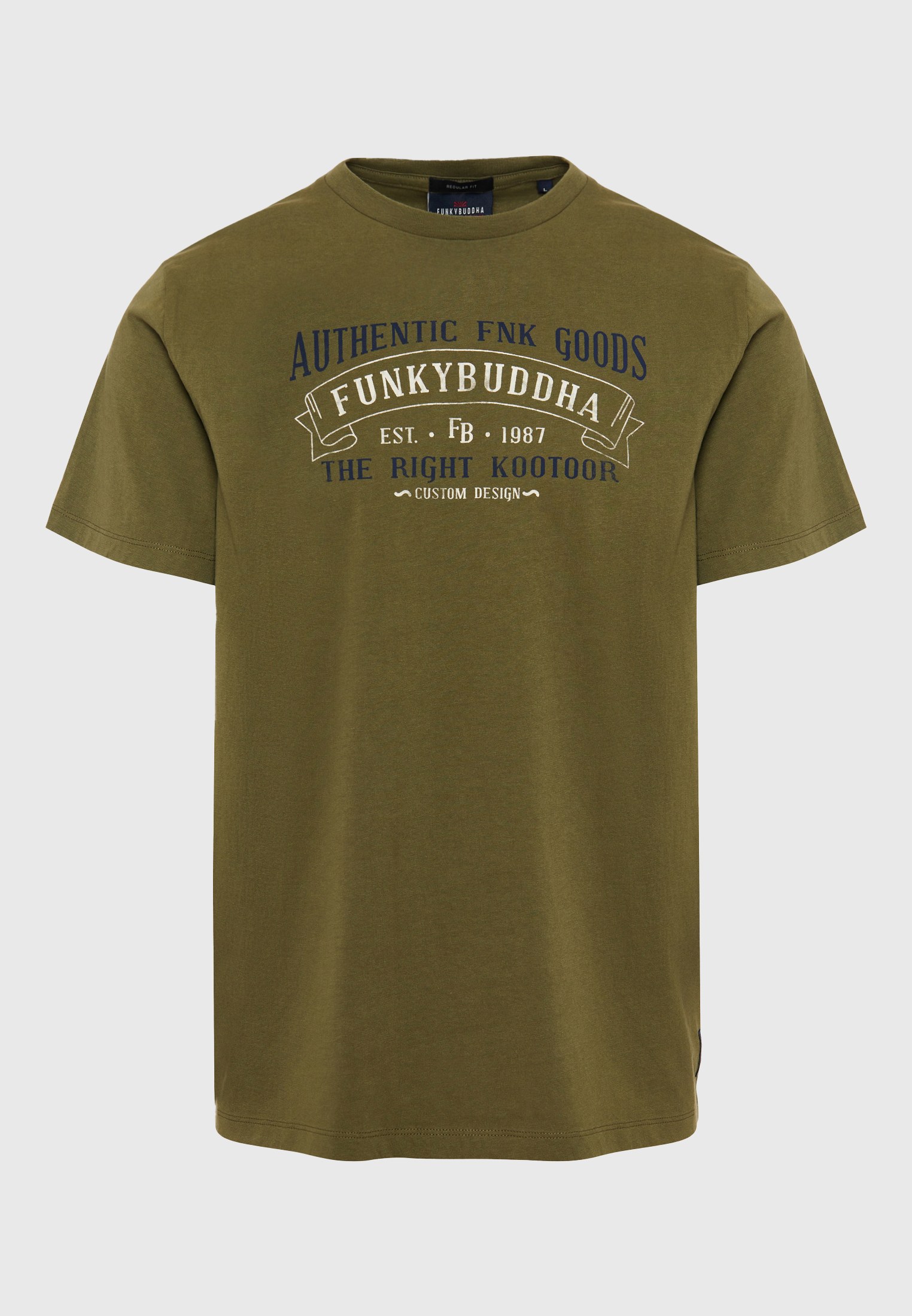 Men's Shirts Funky Buddha Khaki