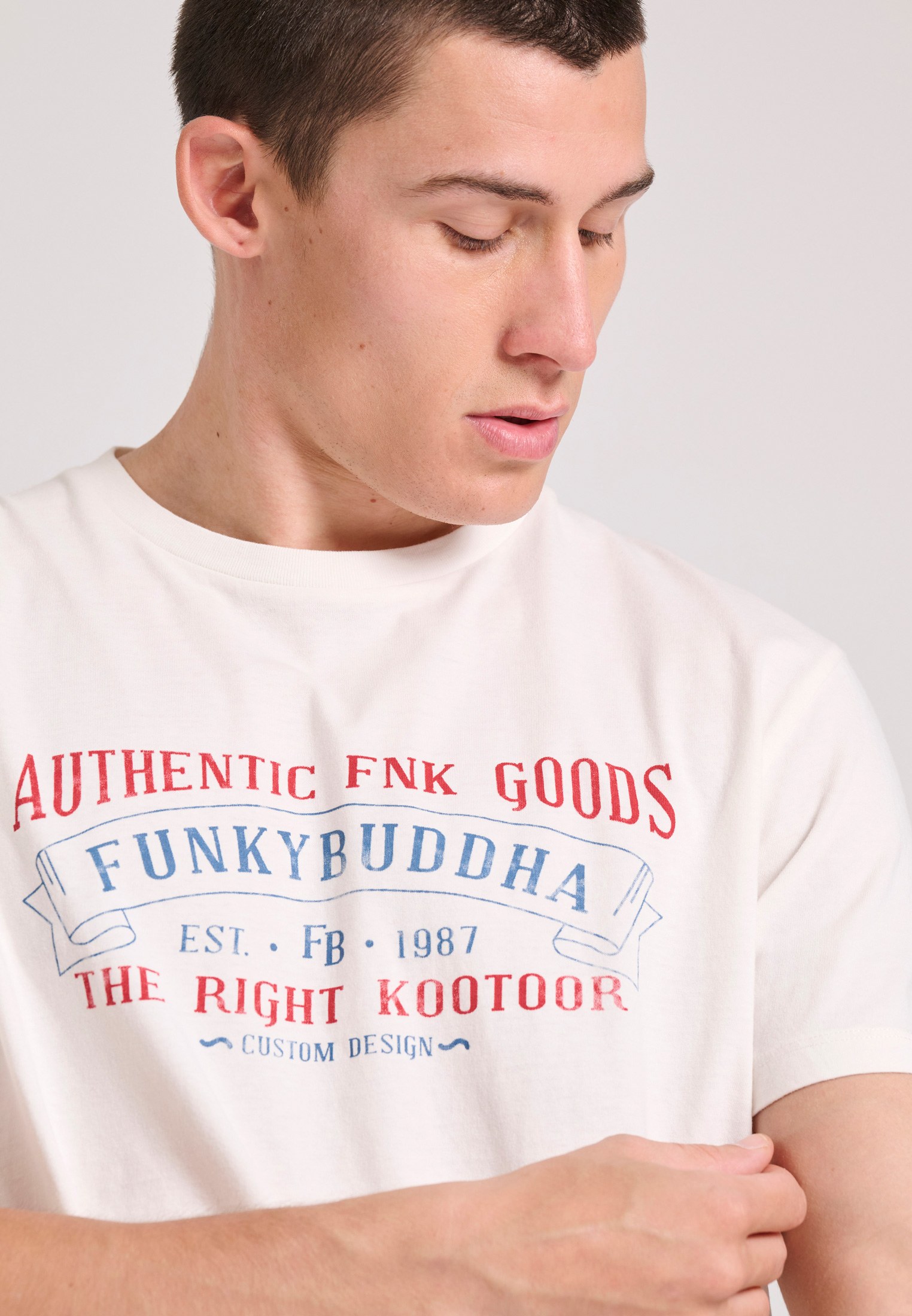 Men's Shirts Funky Buddha White