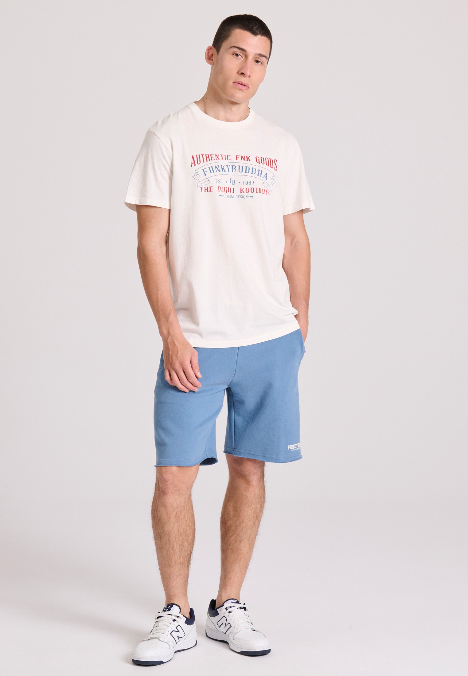 Men's Shirts Funky Buddha White