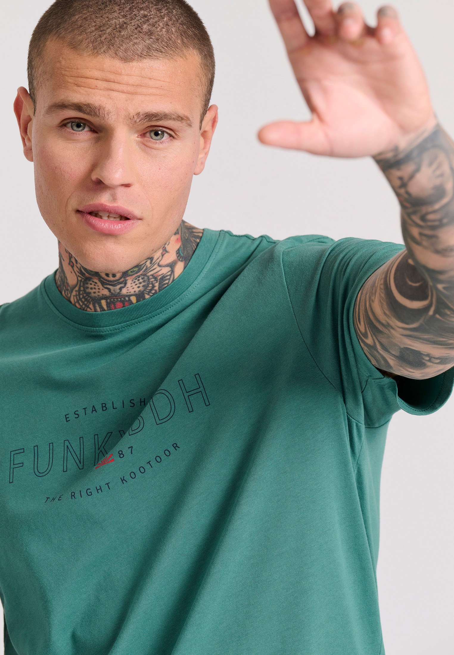 Men's Shirts Funky Buddha Green