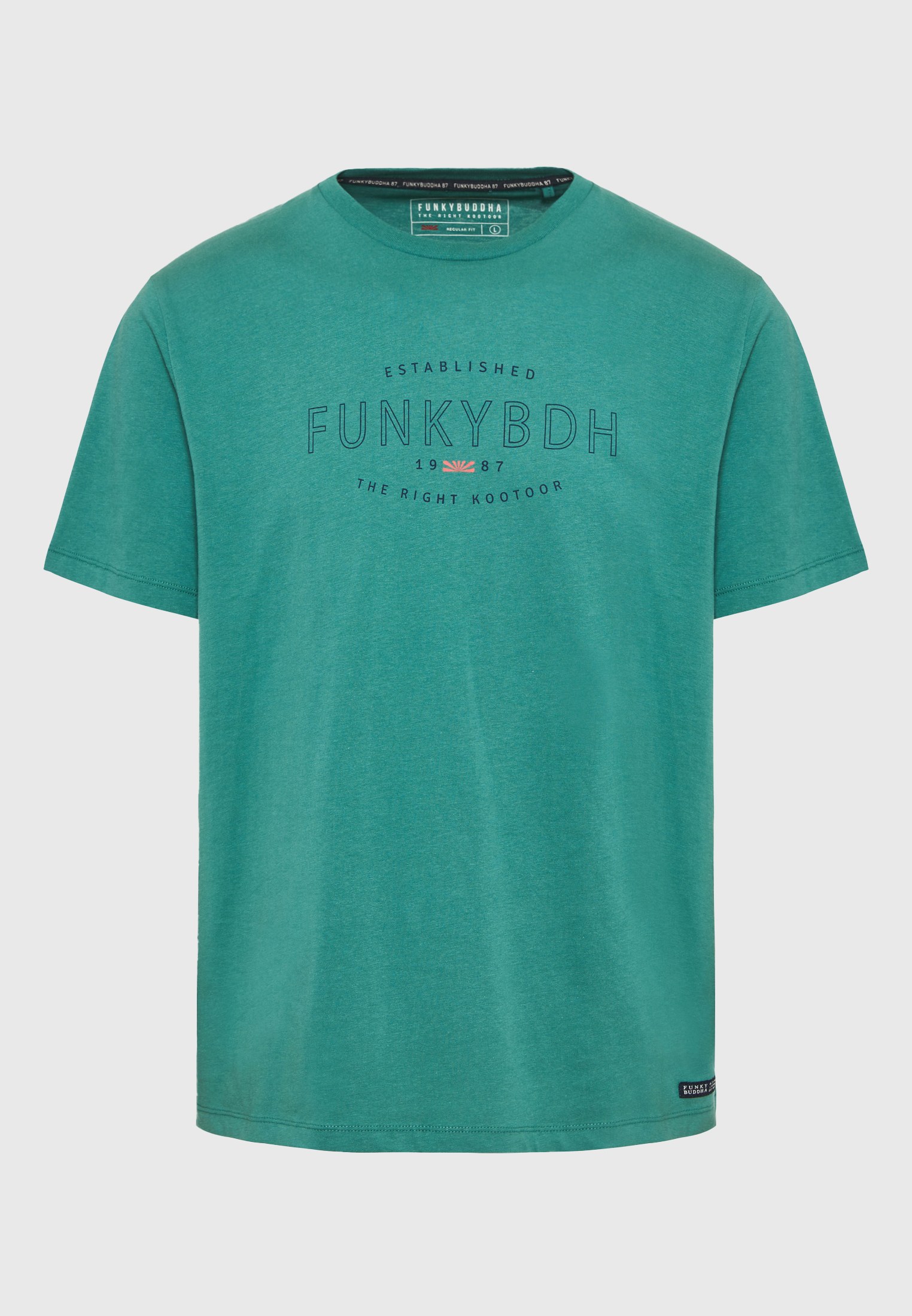 Men's Shirts Funky Buddha Green