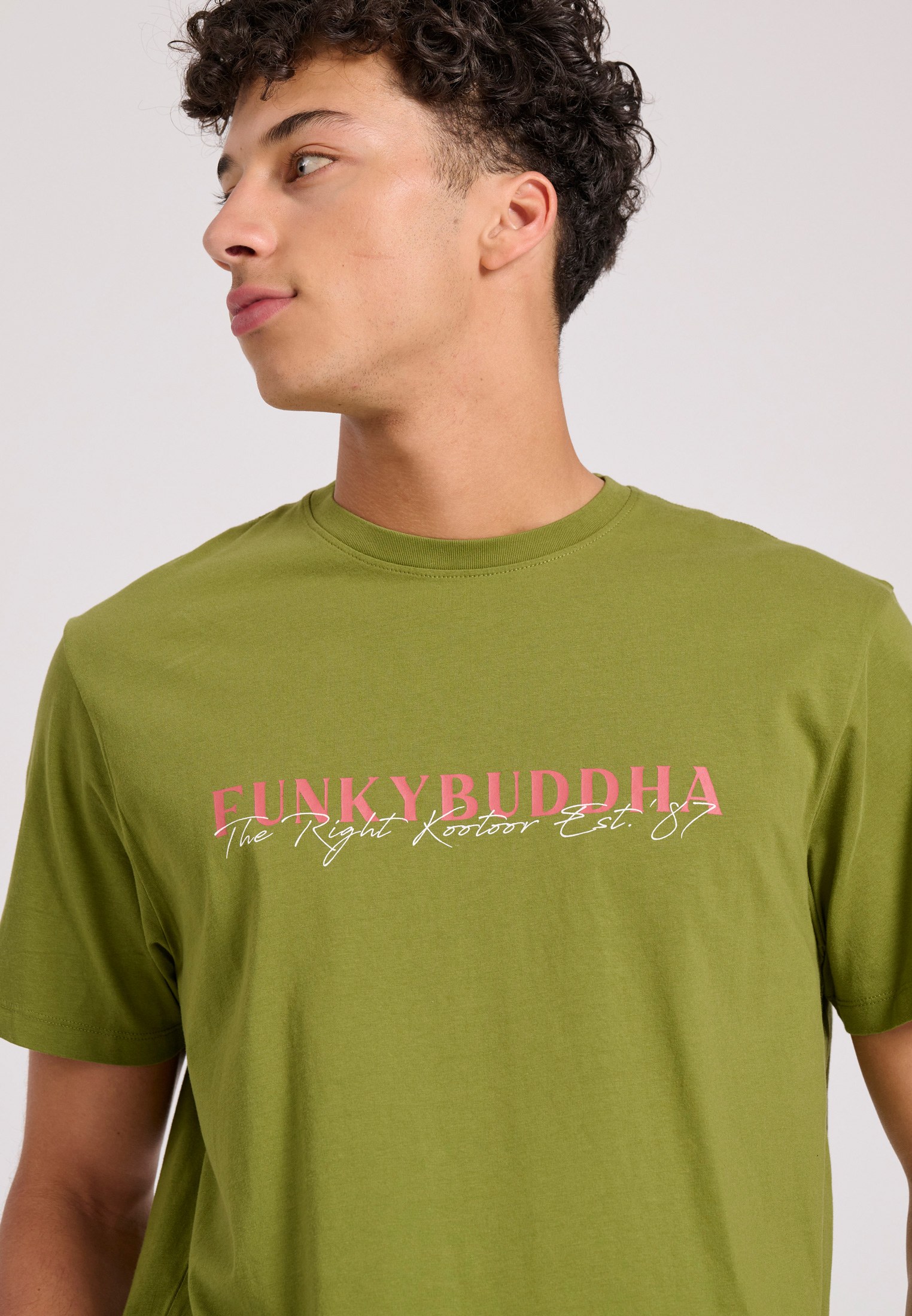 Men's Shirts Funky Buddha Green