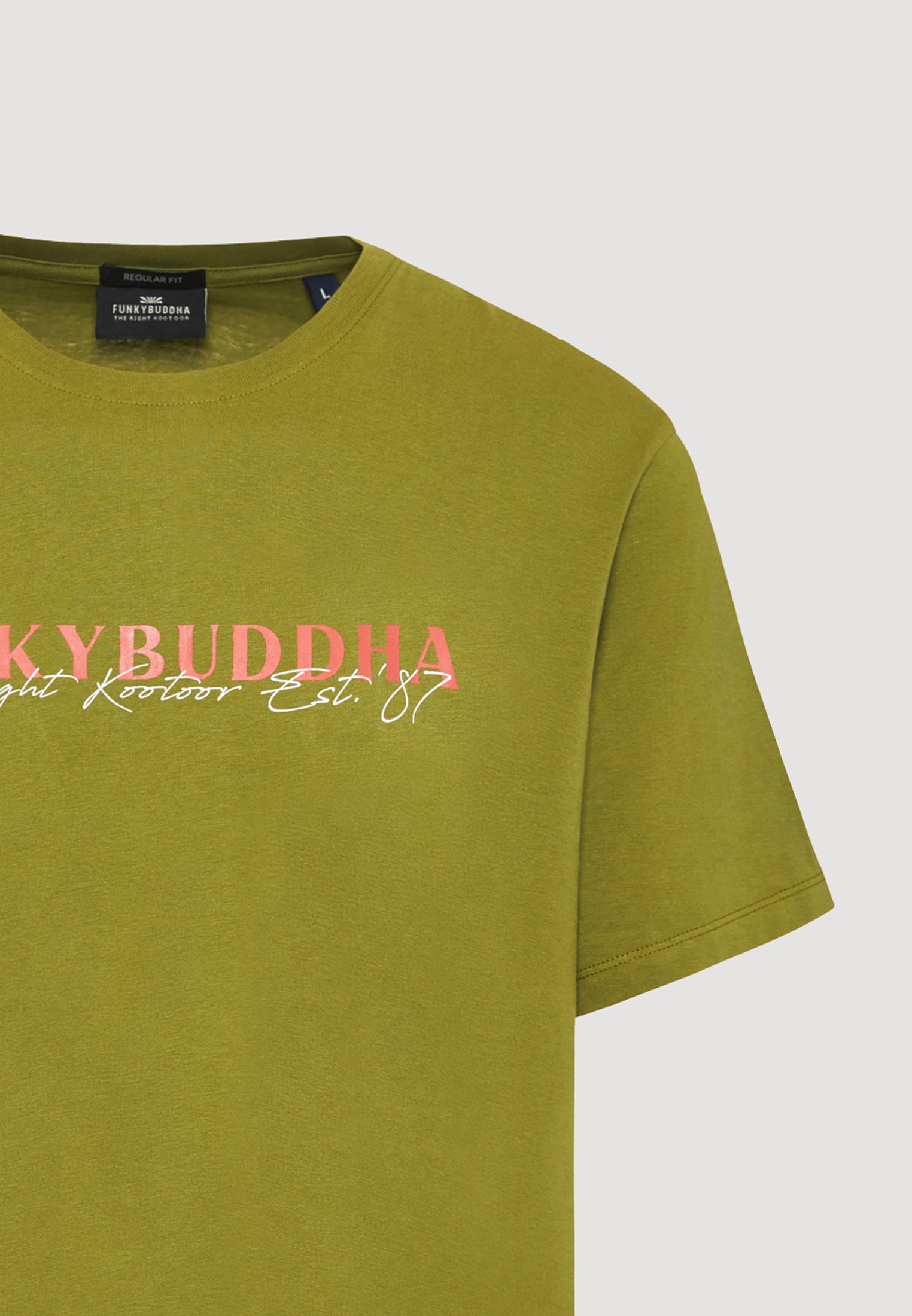 Men's Shirts Funky Buddha Green