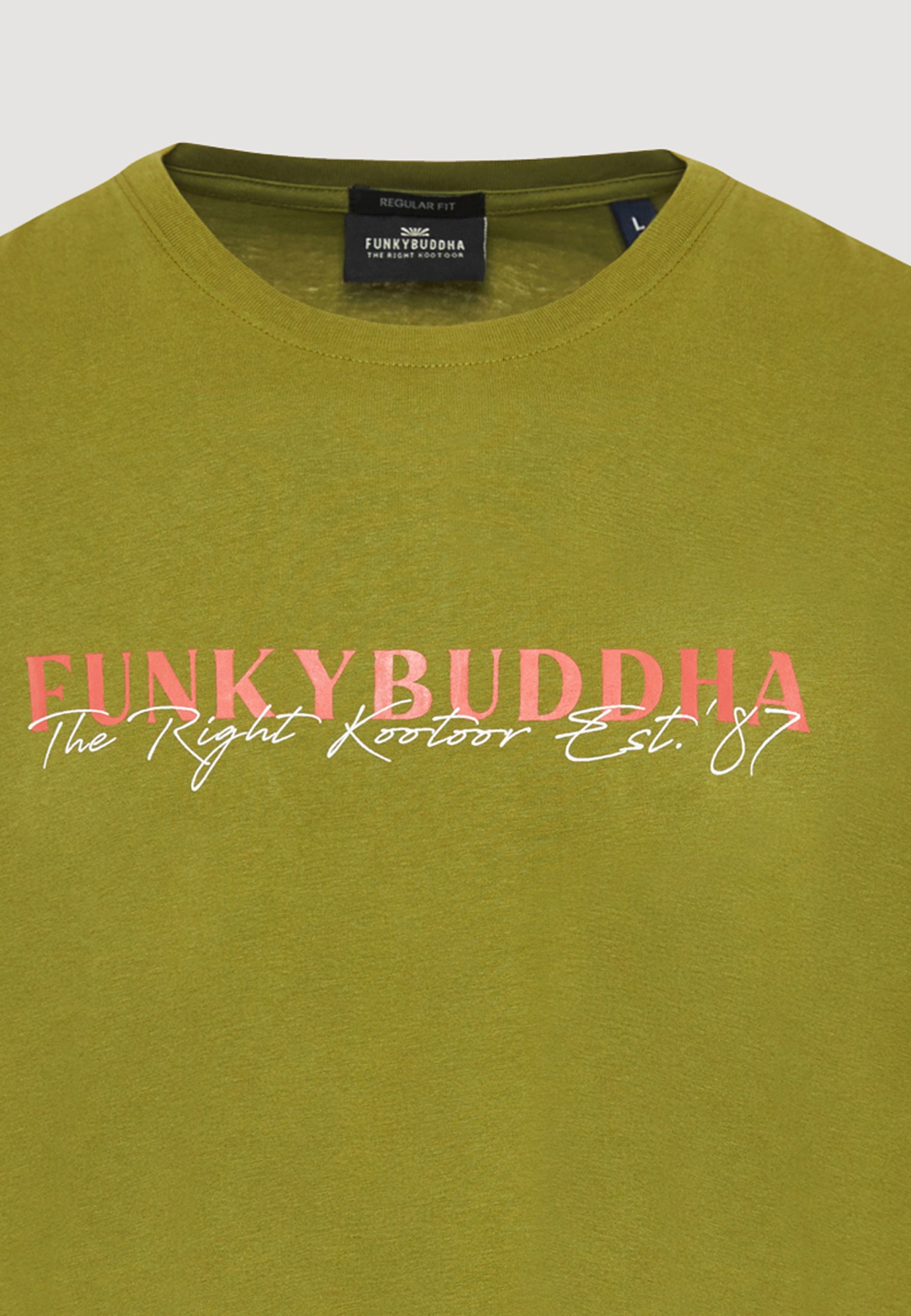 Men's Shirts Funky Buddha Green