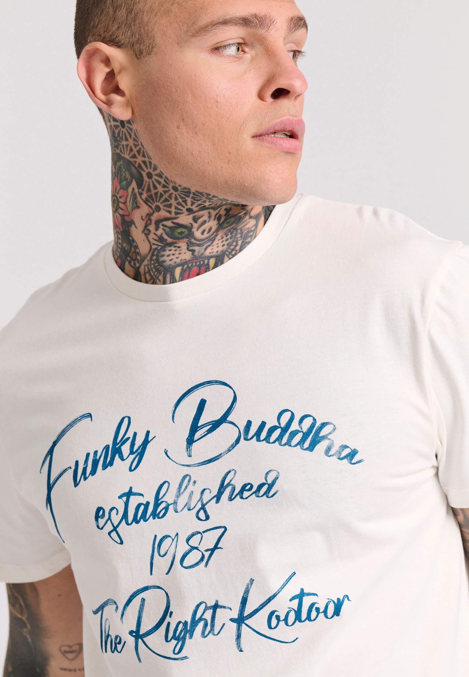 Men's Shirts Funky Buddha White