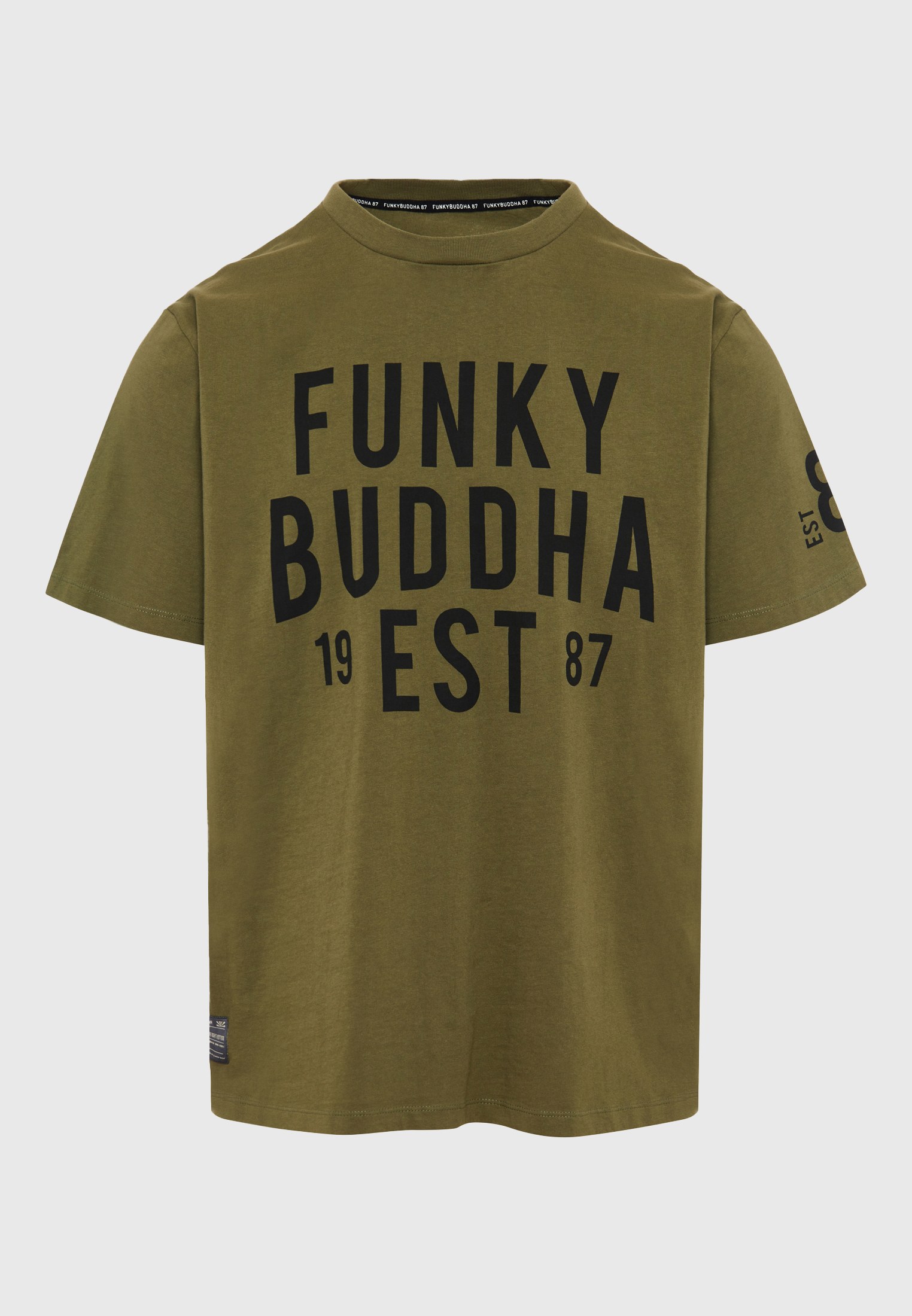 Men's Shirts Funky Buddha Khaki