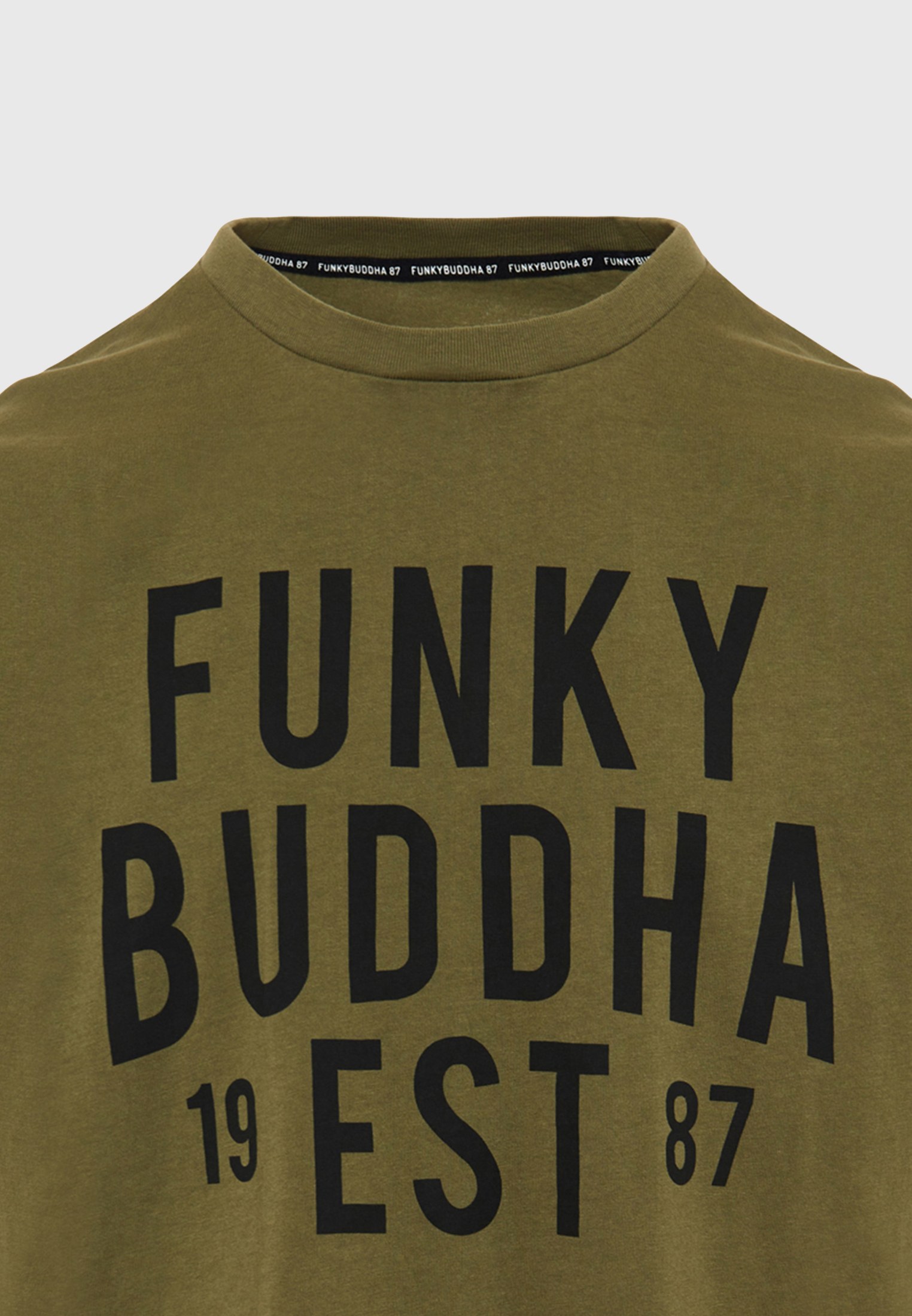 Men's Shirts Funky Buddha Khaki