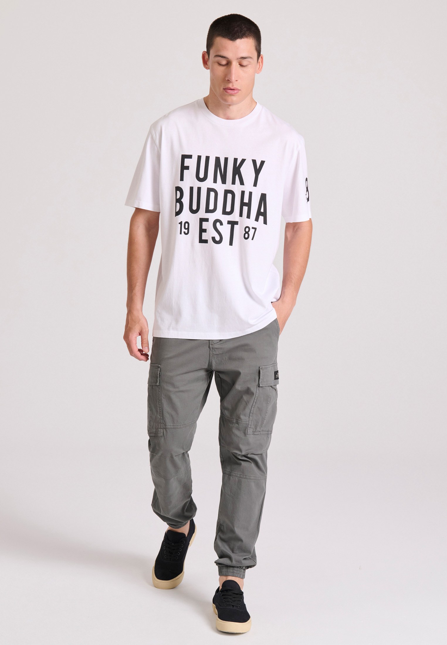Men's Shirts Funky Buddha White