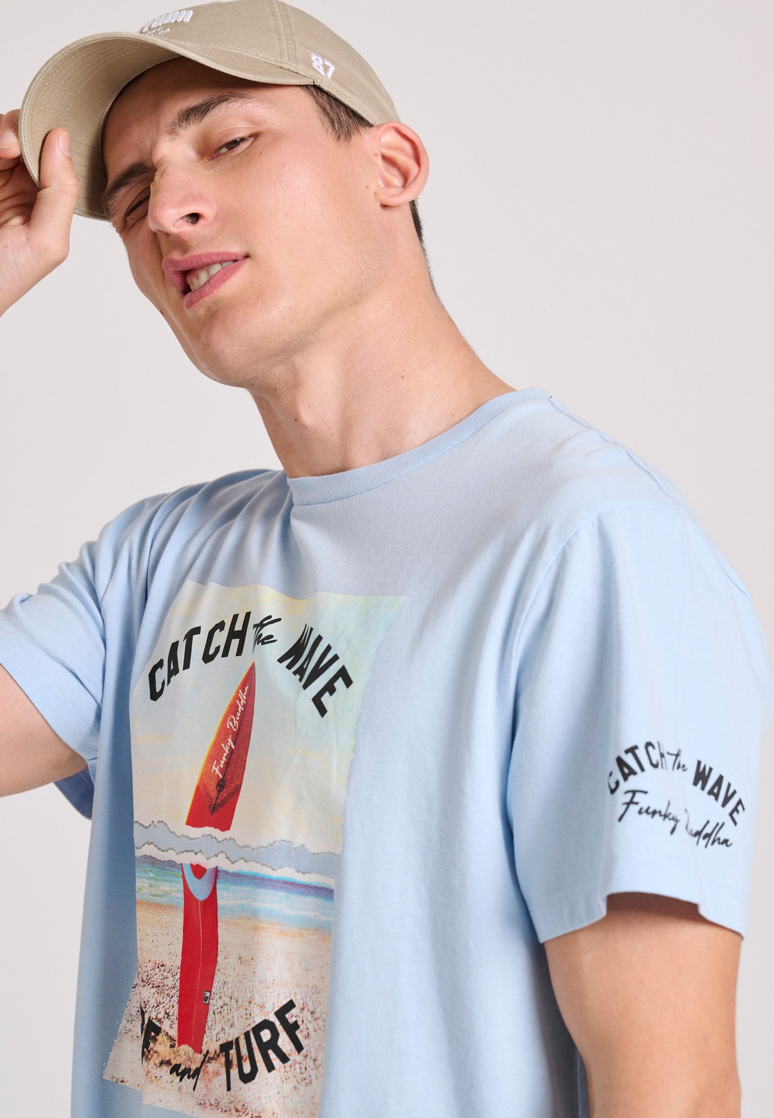 Men's Shirts Funky Buddha Blue