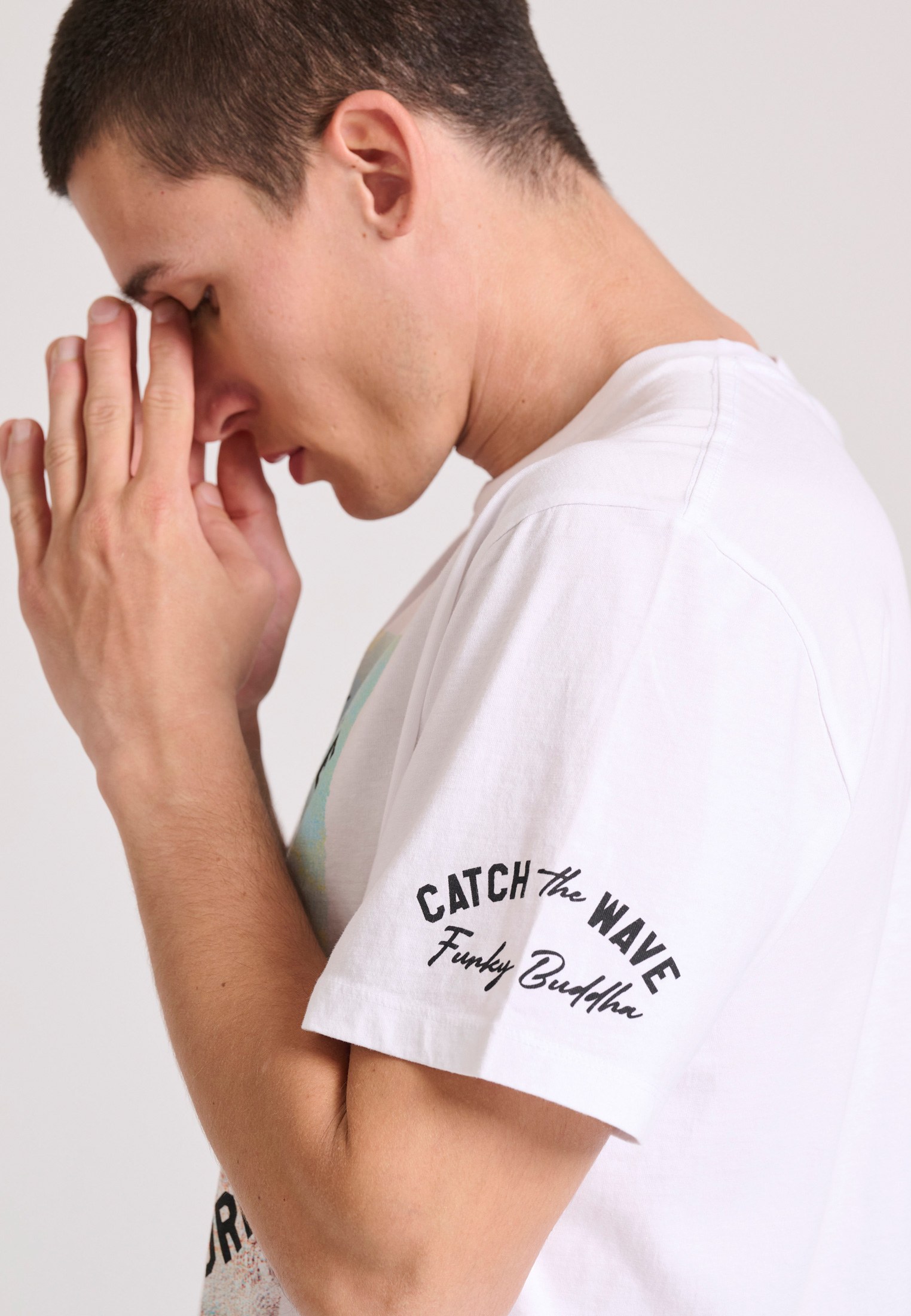 Men's Shirts Funky Buddha White