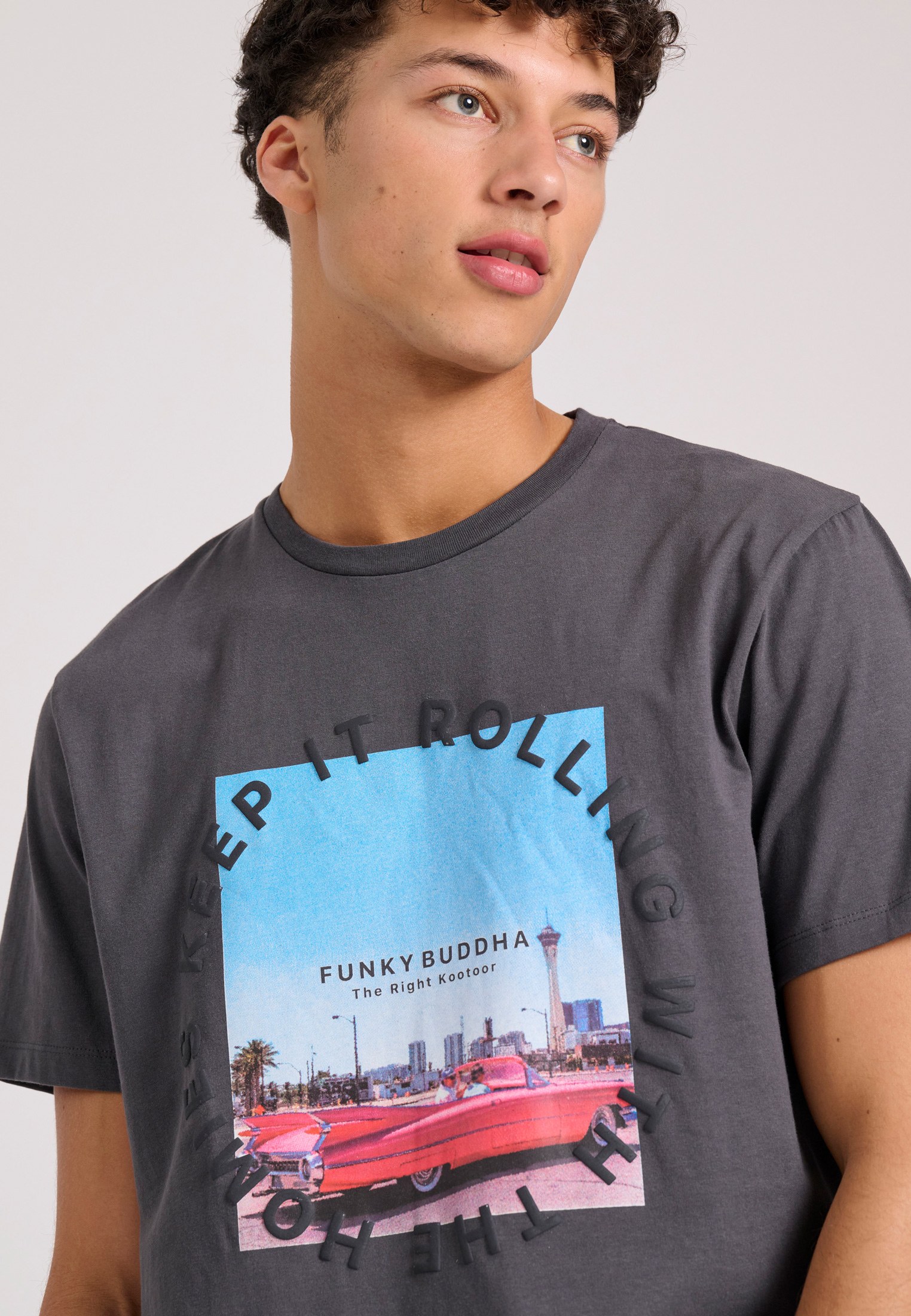 Men's Shirts Funky Buddha Gray