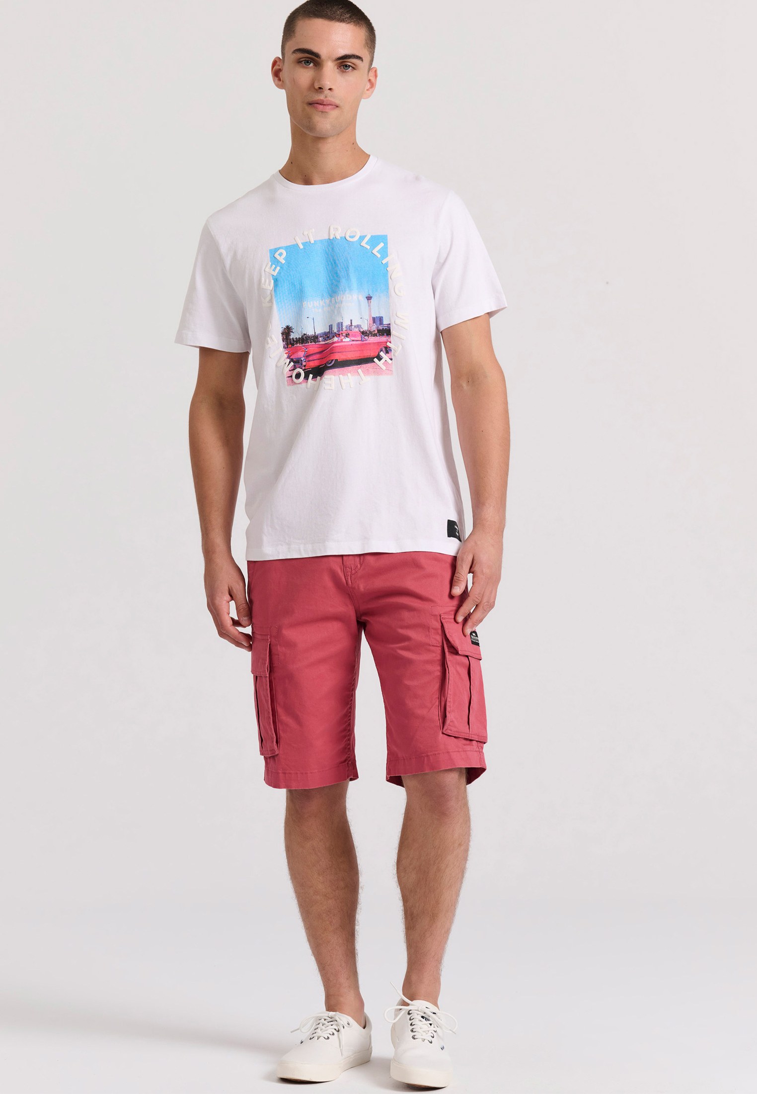 Men's Shirts Funky Buddha White