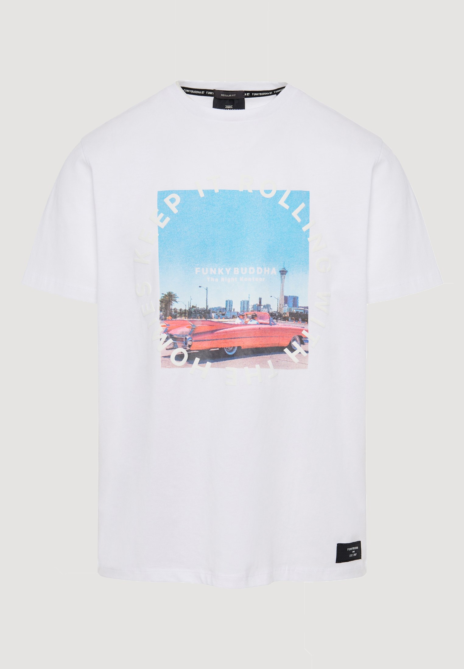 Men's Shirts Funky Buddha White