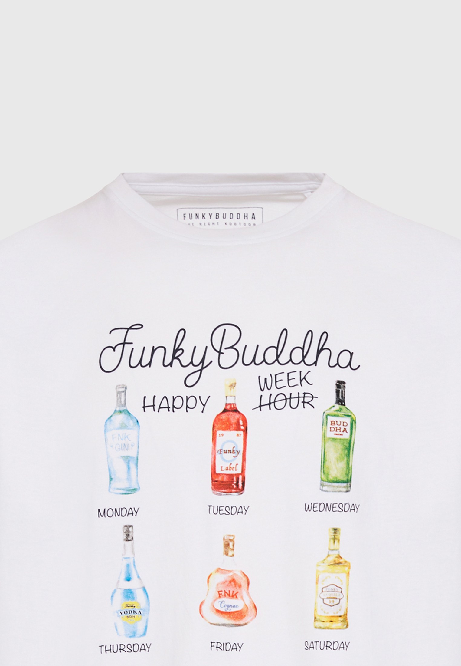 Men's Shirts Funky Buddha White