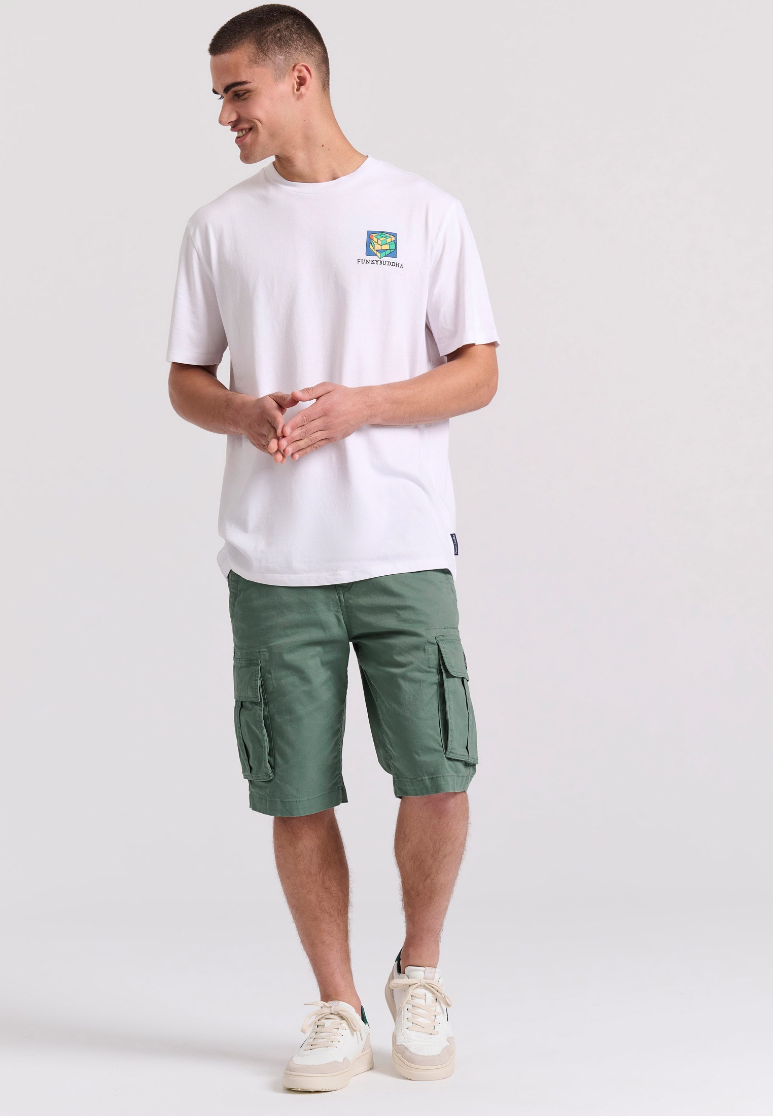 Men's Shirts Funky Buddha White