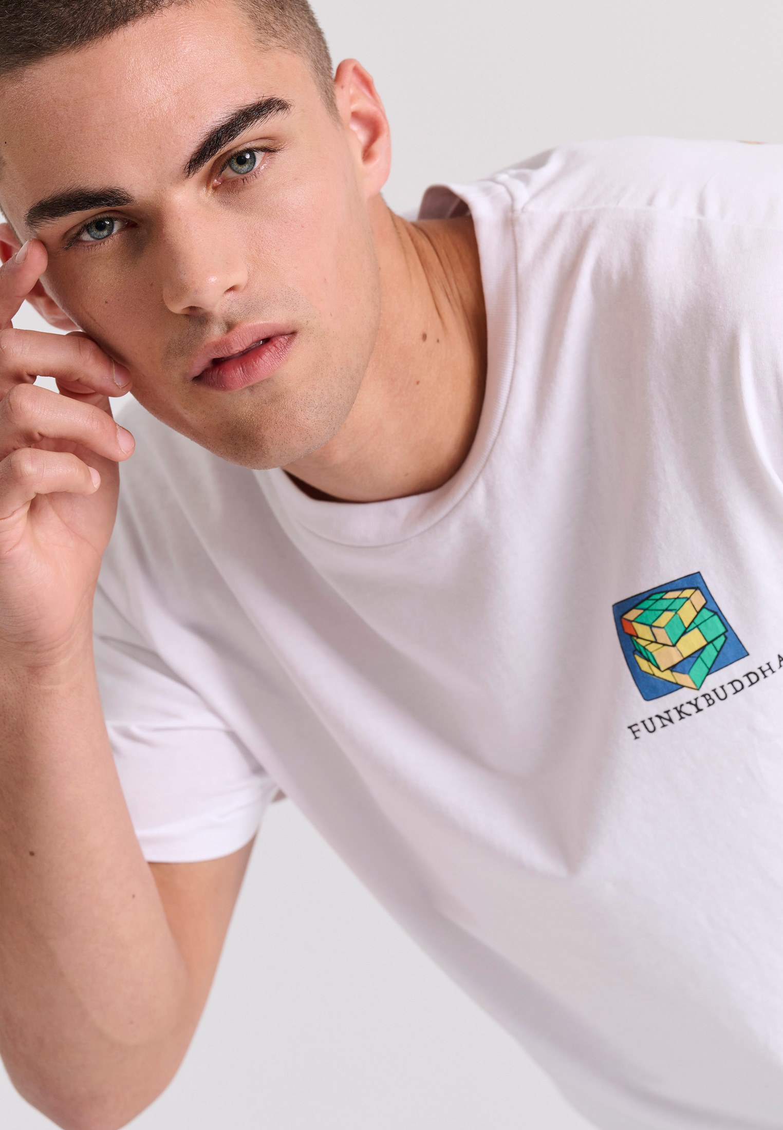 Men's Shirts Funky Buddha White