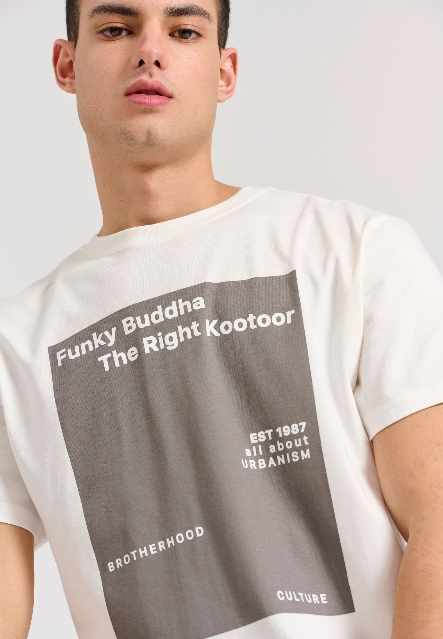 Men's Shirts Funky Buddha White