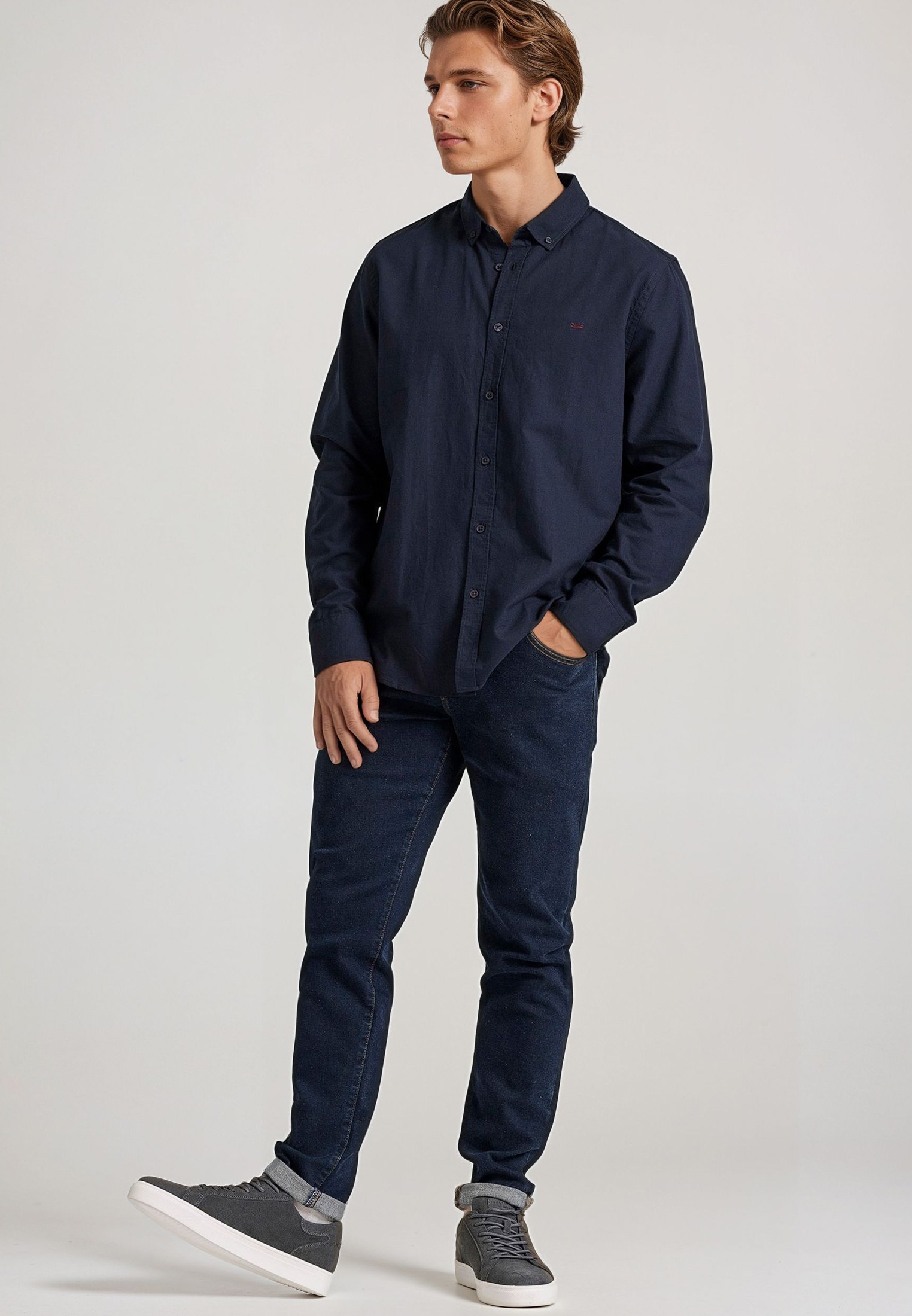 Men's Shirts Funky Buddha Navy