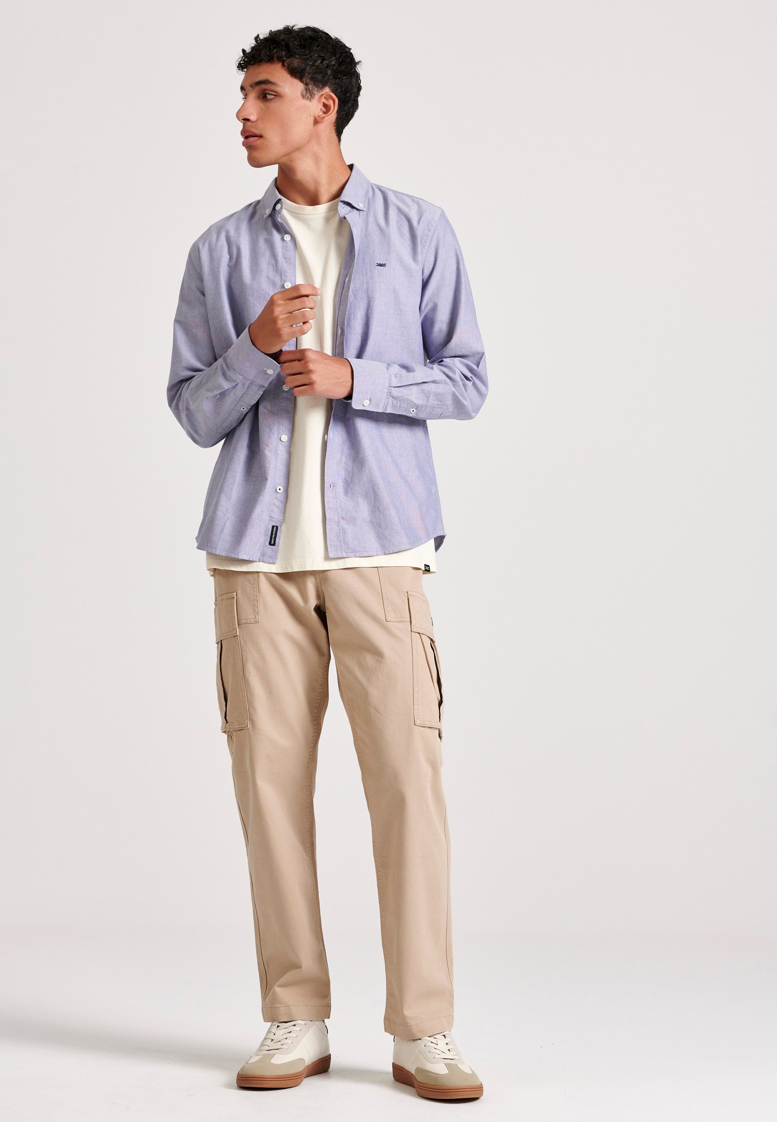 Men's Shirts Funky Buddha Purple