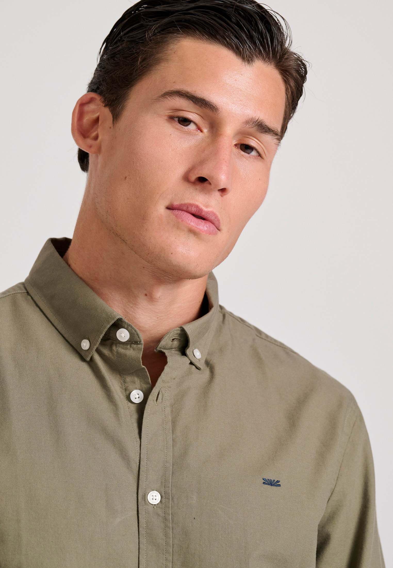 Men's Shirts Funky Buddha Khaki